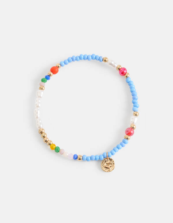 Perlenarmband Blau SHOEBY ACCESSOIRES