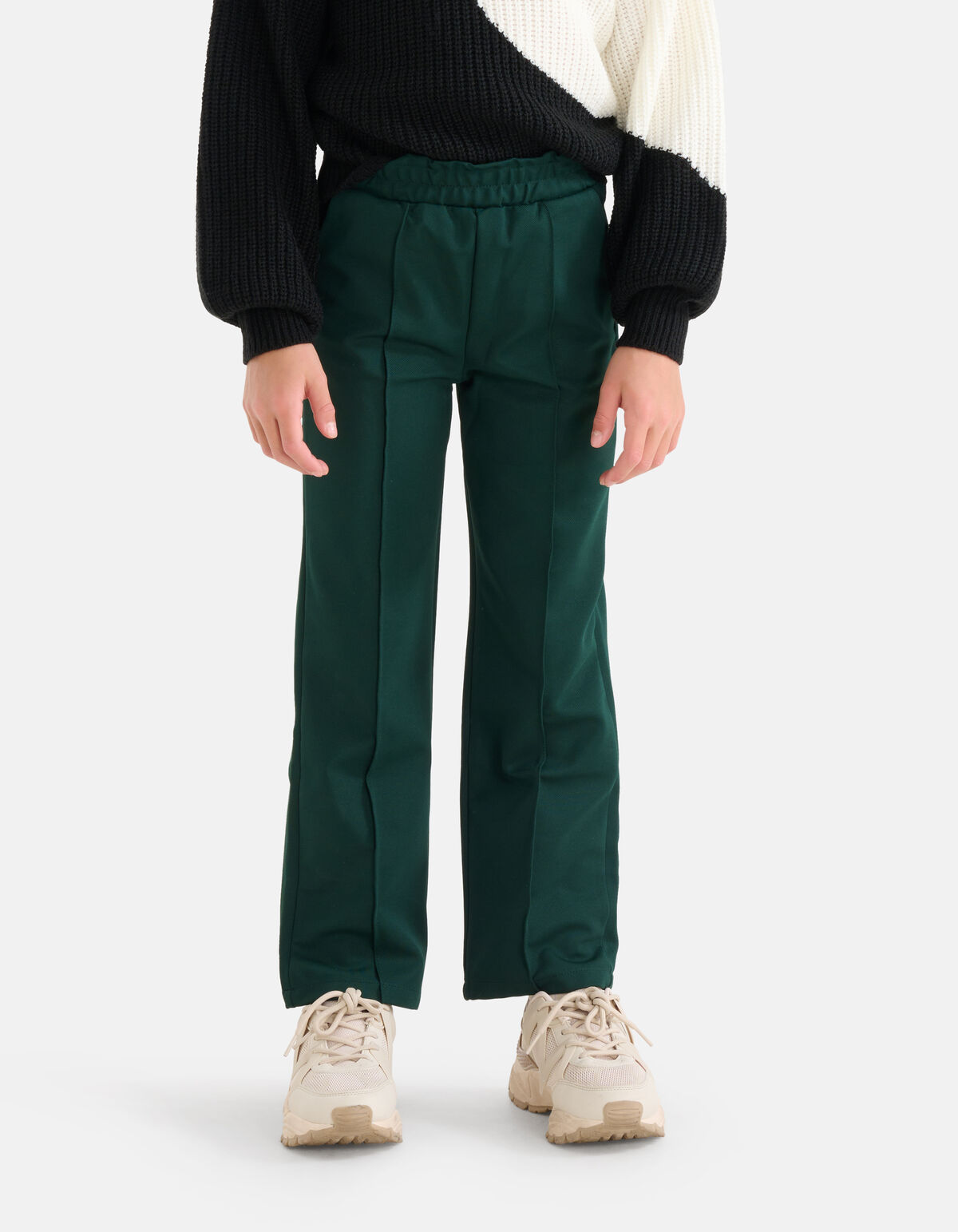 Basic-Hose mit weitem Bein Dunkelgrün SHOEBY GIRLS