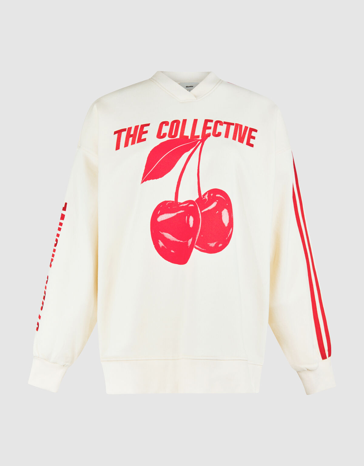 Übergroßer Pullover mit Kirschmotiv Gebrochenes We SHOEBY WOMEN