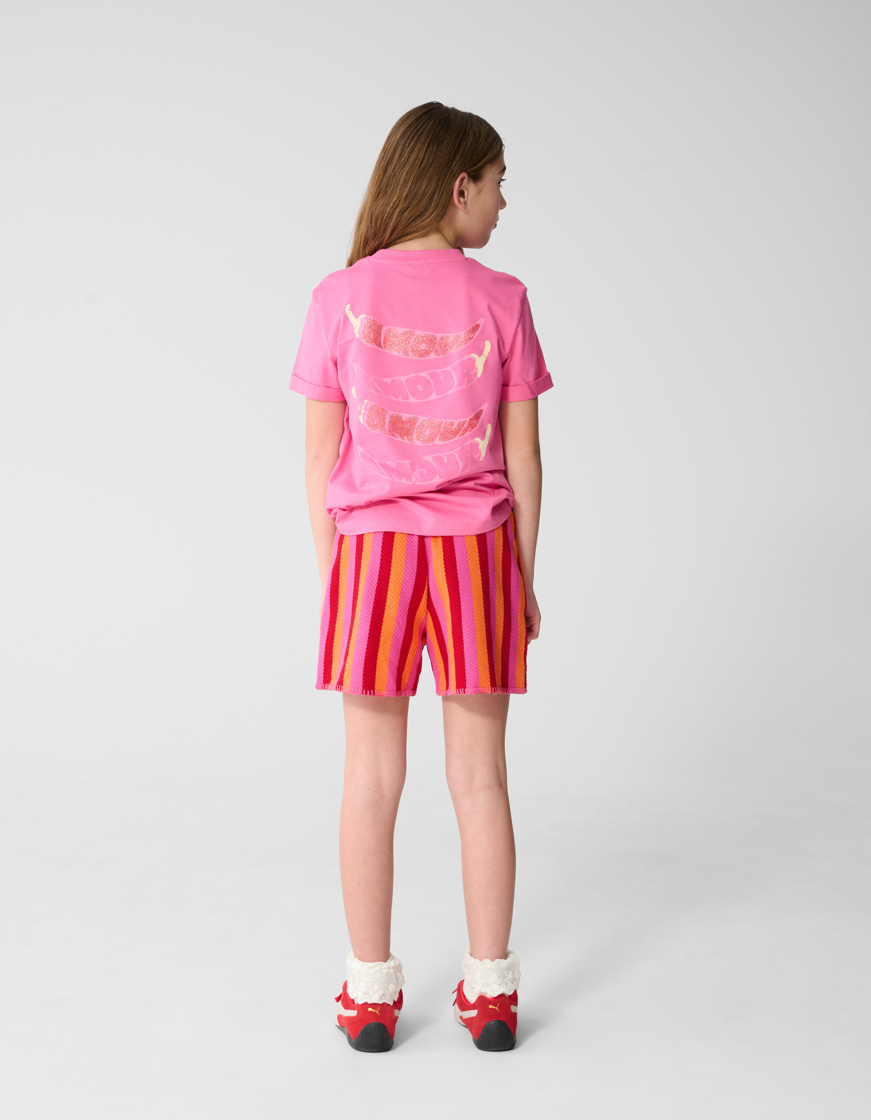 Gestreifte Shorts Rosa SHOEBY GIRLS