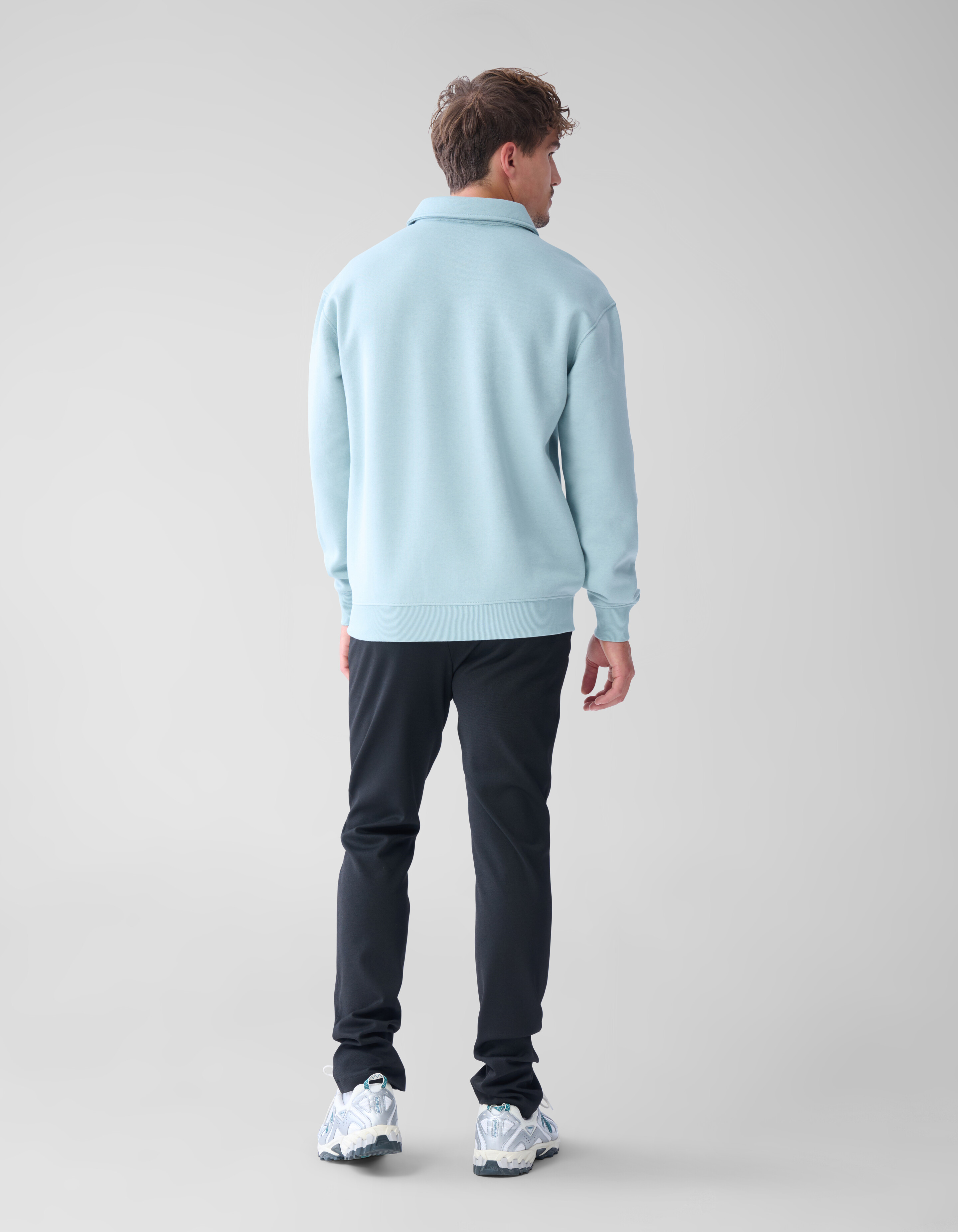 Zip Badge Pullover Blau SHOEBY MEN