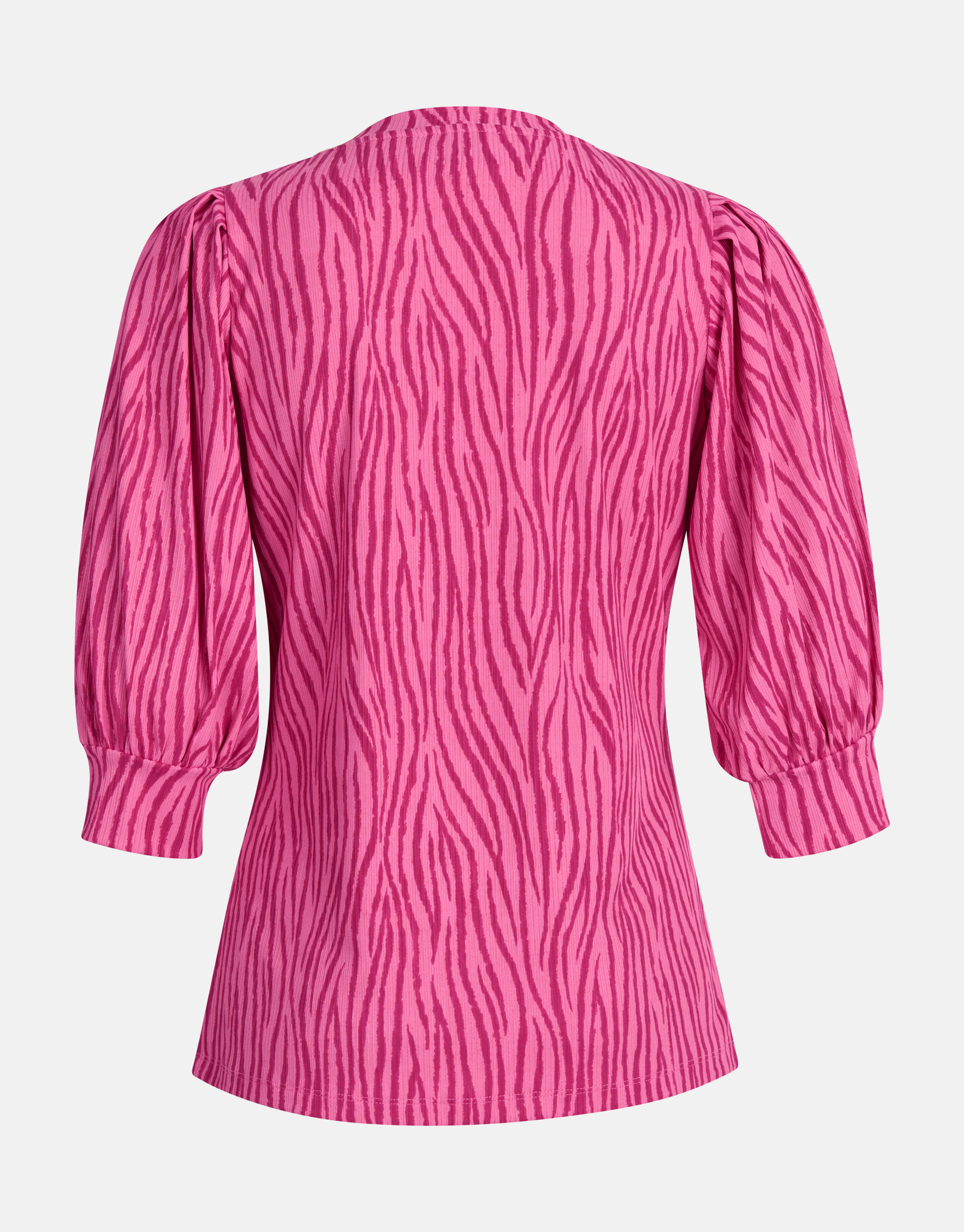 Zebra-Print Rippen-Top Rosa SHOEBY WOMEN