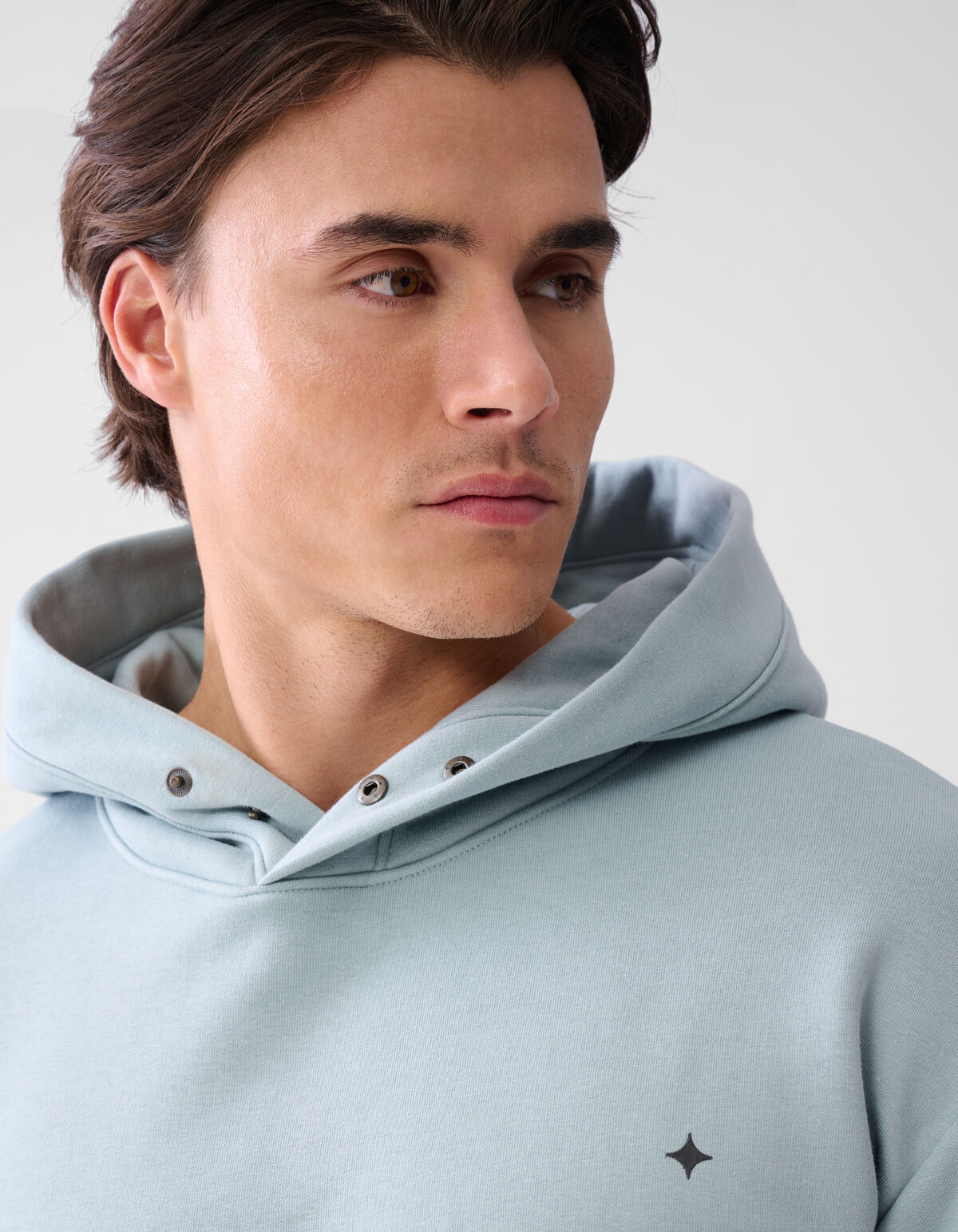 Relaxed Fit Hoodie Hellgrün SHOEBY MEN