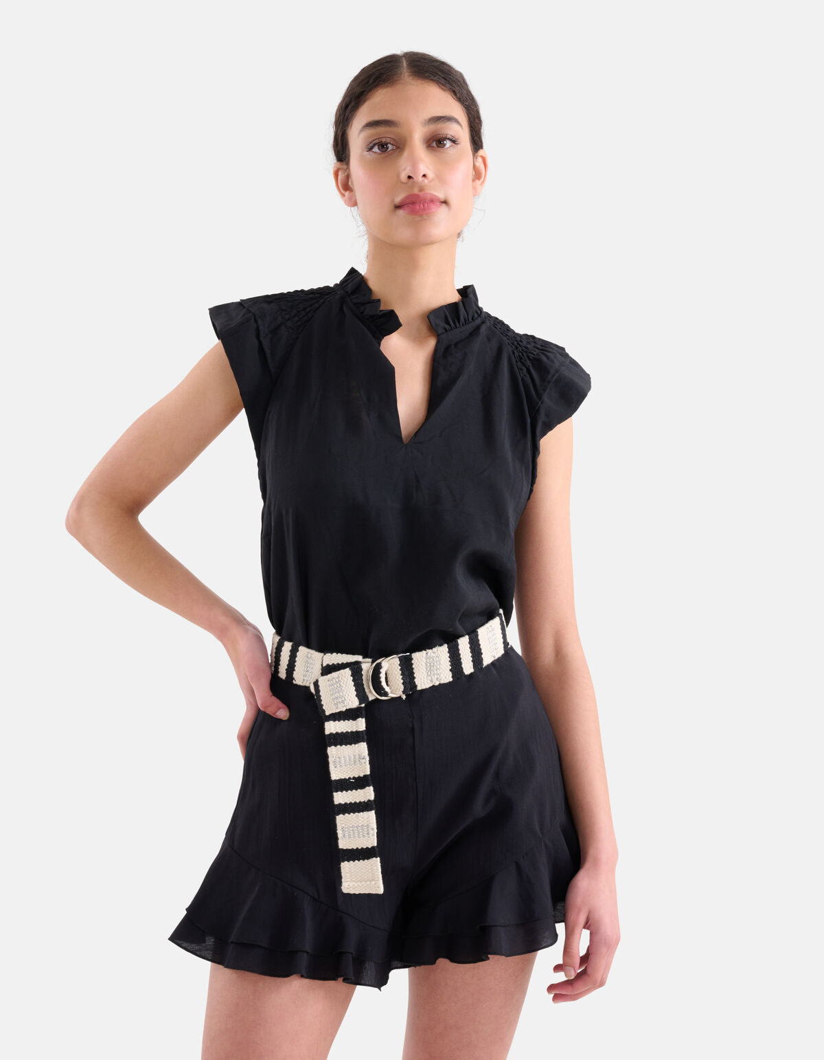 Gewebter Gürtel Schwarz SHOEBY ACCESSOIRES