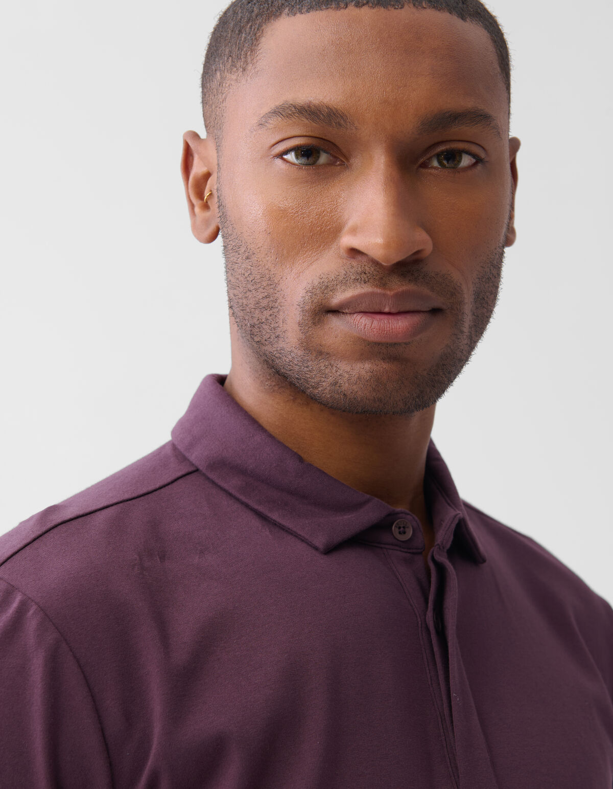 Jersey Polo Dunkelviolett SHOEBY MEN