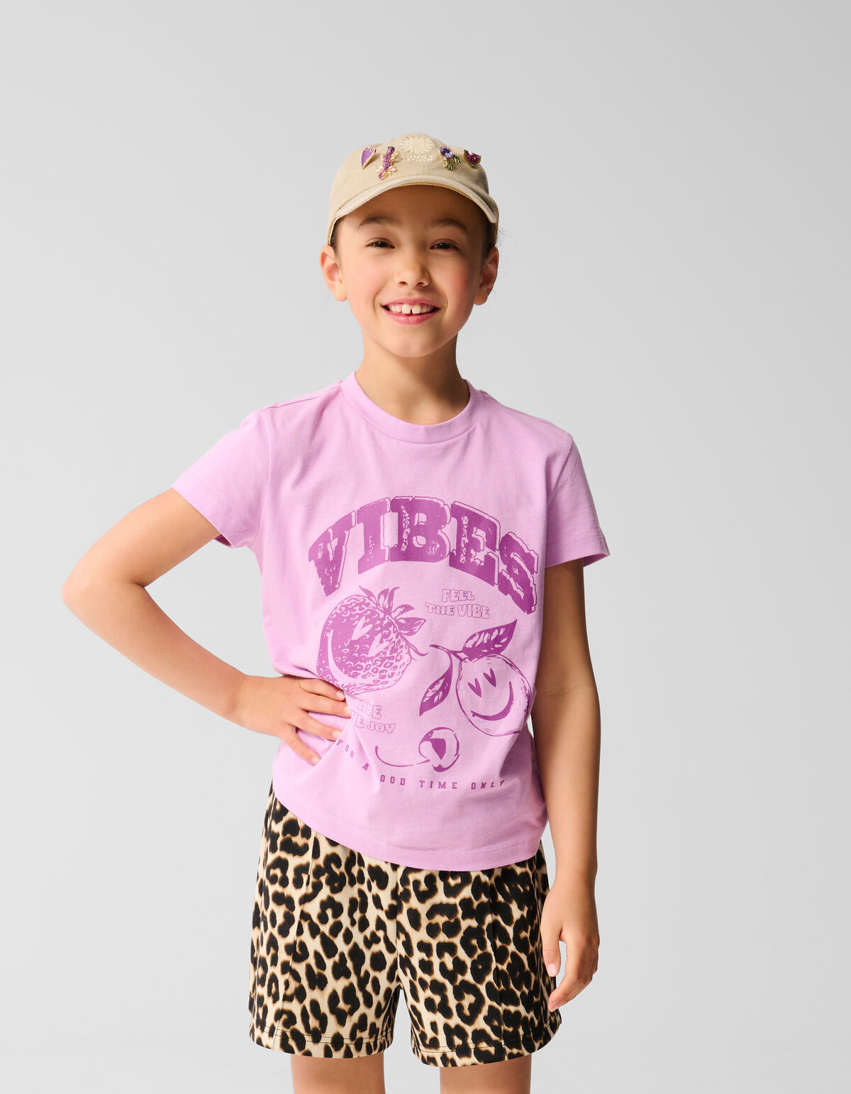 Vibes Artwork T-shirt Lila SHOEBY GIRLS