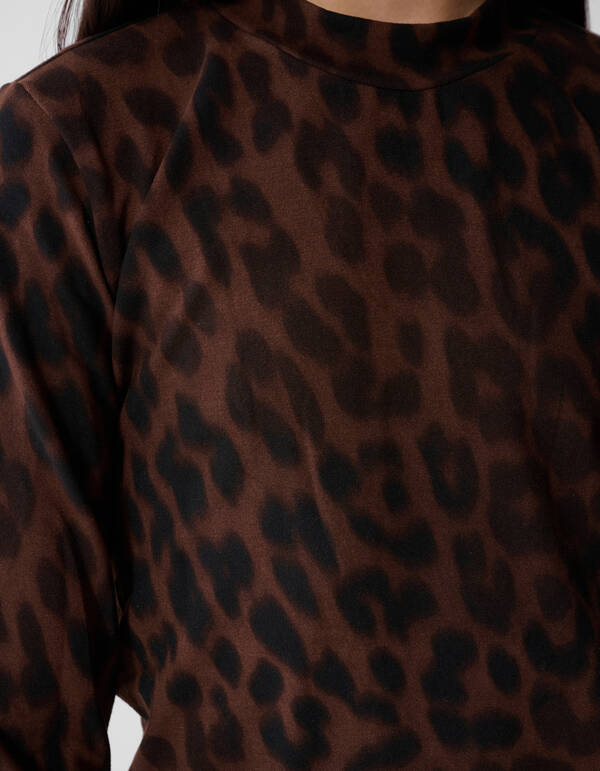 Leopard-Langarmshirt Braun SHOEBY GIRLS