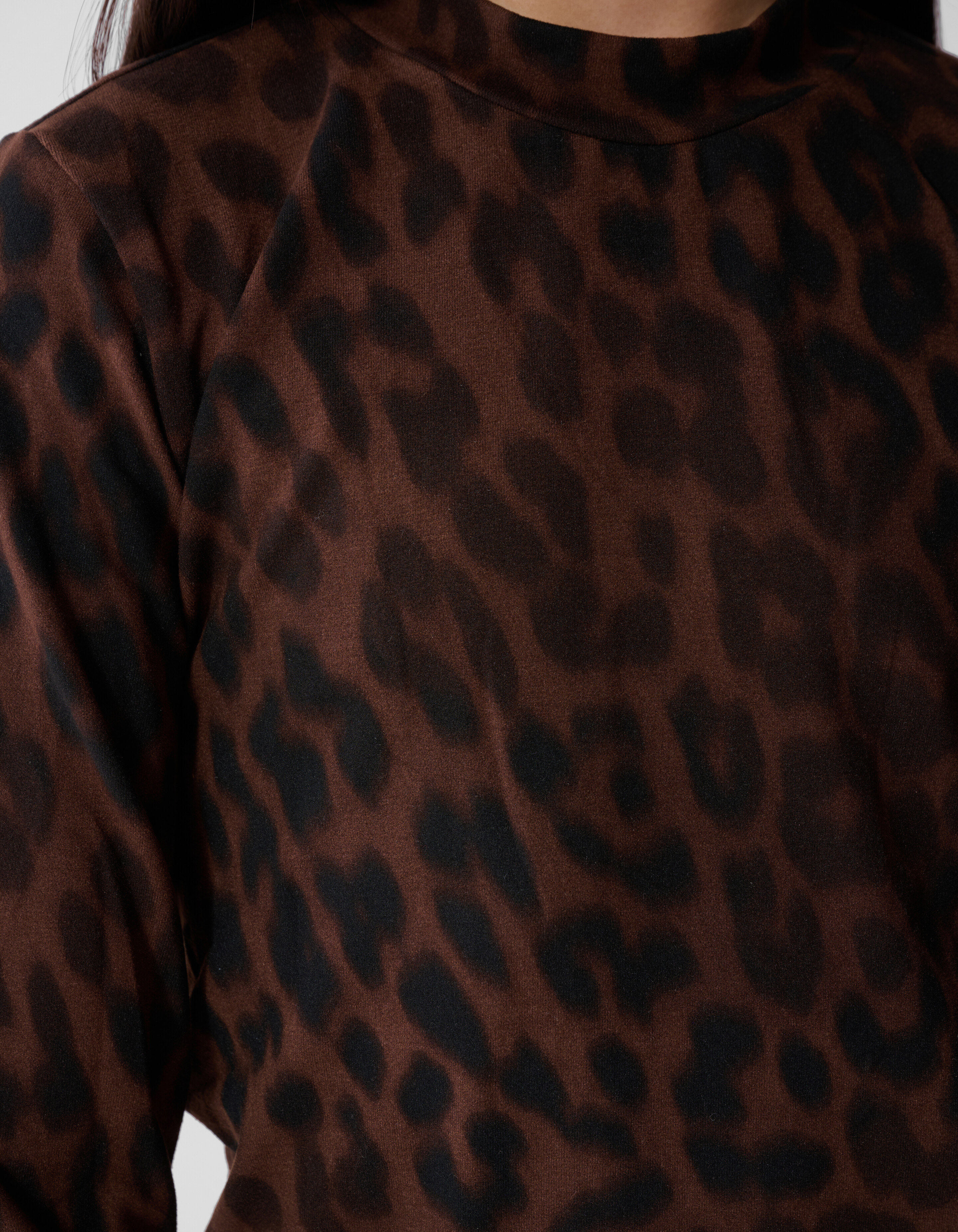 Leopard-Langarmshirt Braun SHOEBY GIRLS