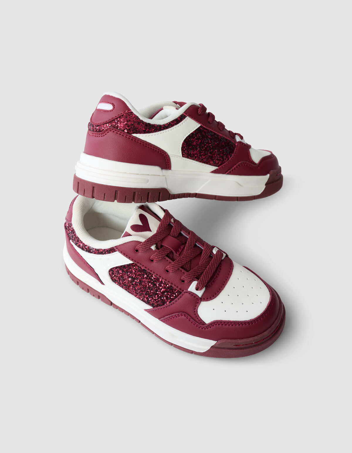 Glitzer Sneaker Dunkelrot SCHOENEN SHOEBY