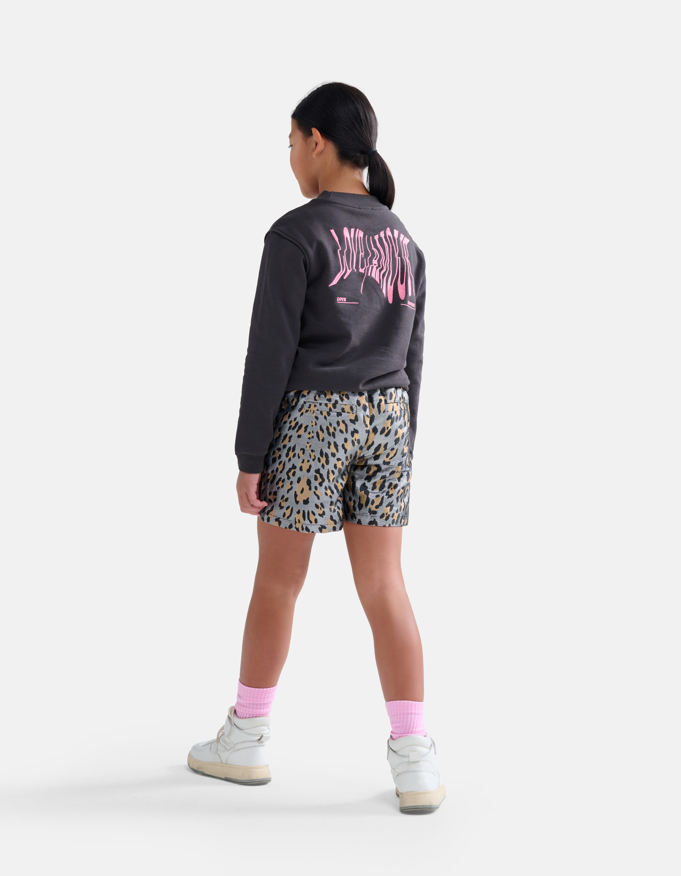 Sweatshirt mit Aufdruck Dunkelgrau SHOEBY GIRLS