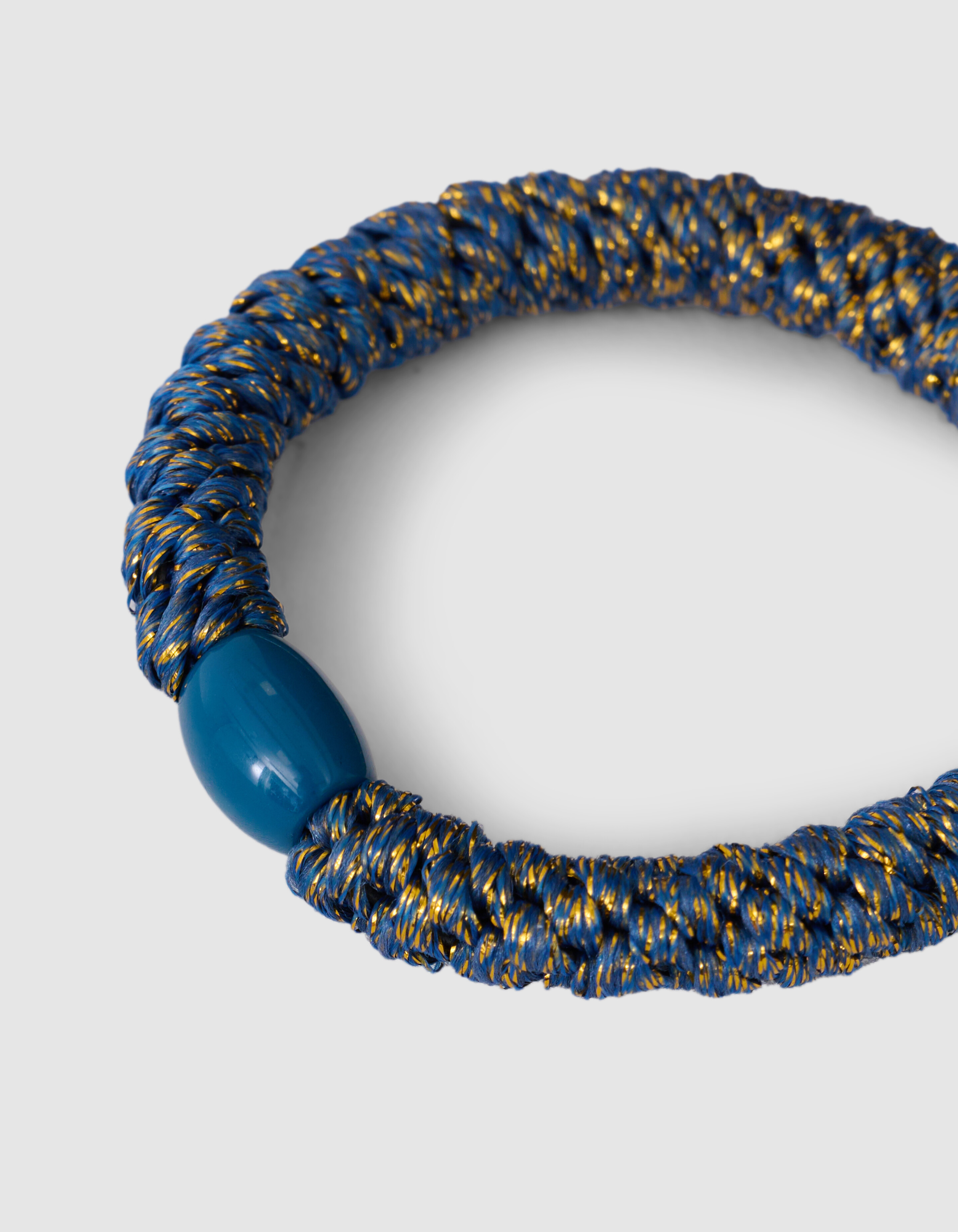 Lurex Haarelastiek Blauw SHOEBY ACCESSOIRES