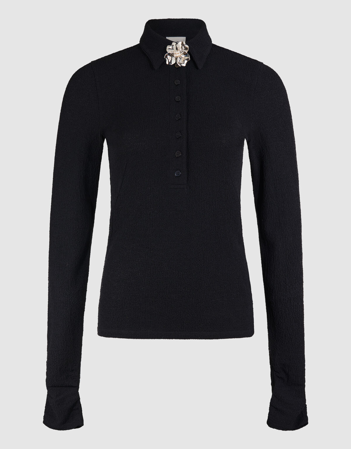 Blumen Polo Top Schwarz SHOEBY WOMEN