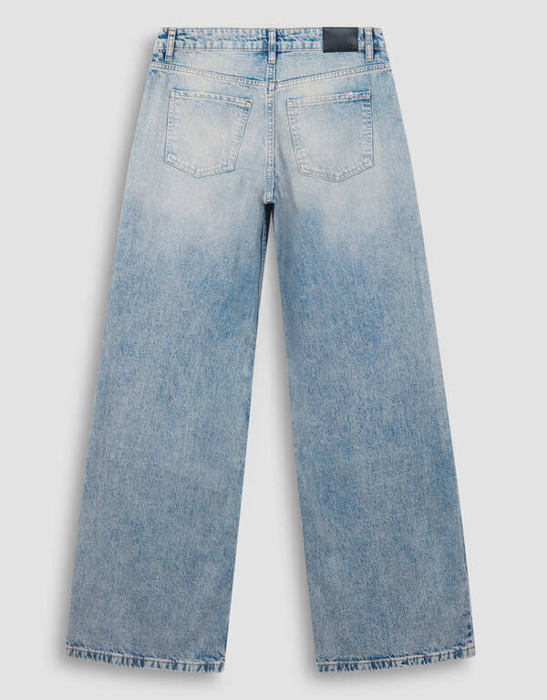 Jeans mit hoher Taille und weitem Bein, blau SHOEBY WOMEN