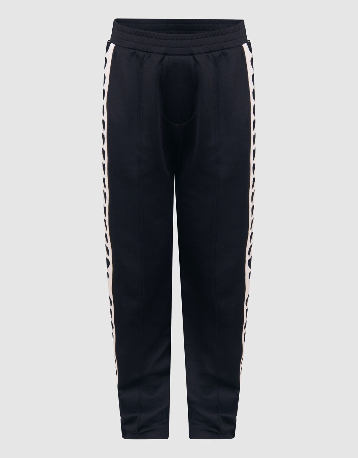 Sportliche Tape-Hose mit weitem Bein Schwar SHOEBY GIRLS