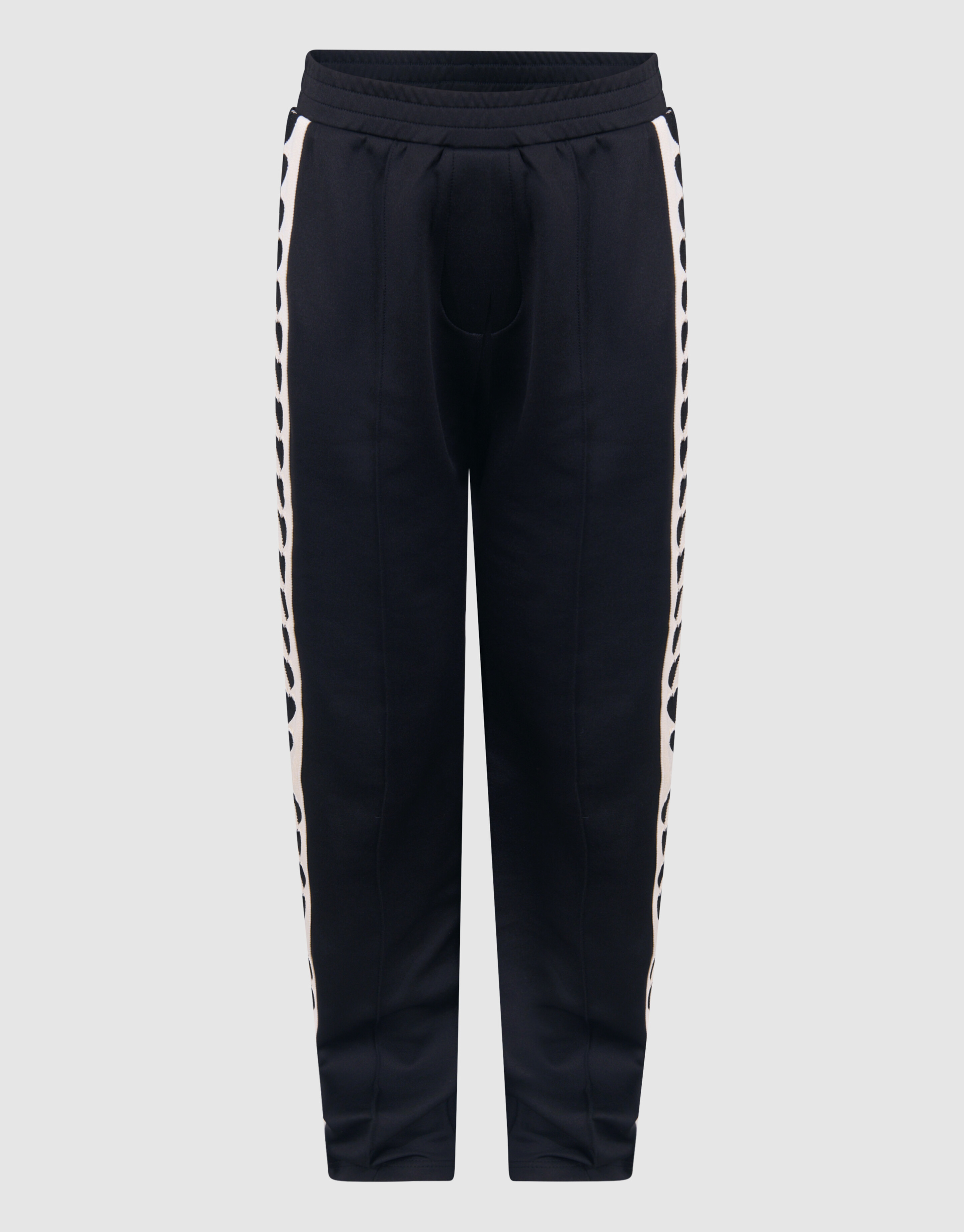 Sportliche Tape-Hose mit weitem Bein Schwar SHOEBY GIRLS