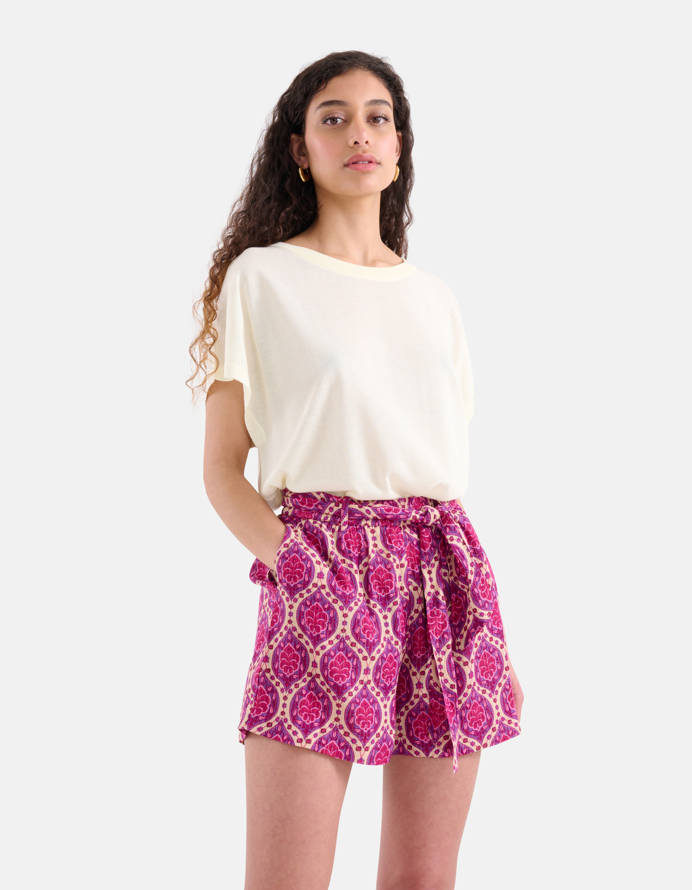 Grafik Lurex Short Lila SHOEBY WOMEN
