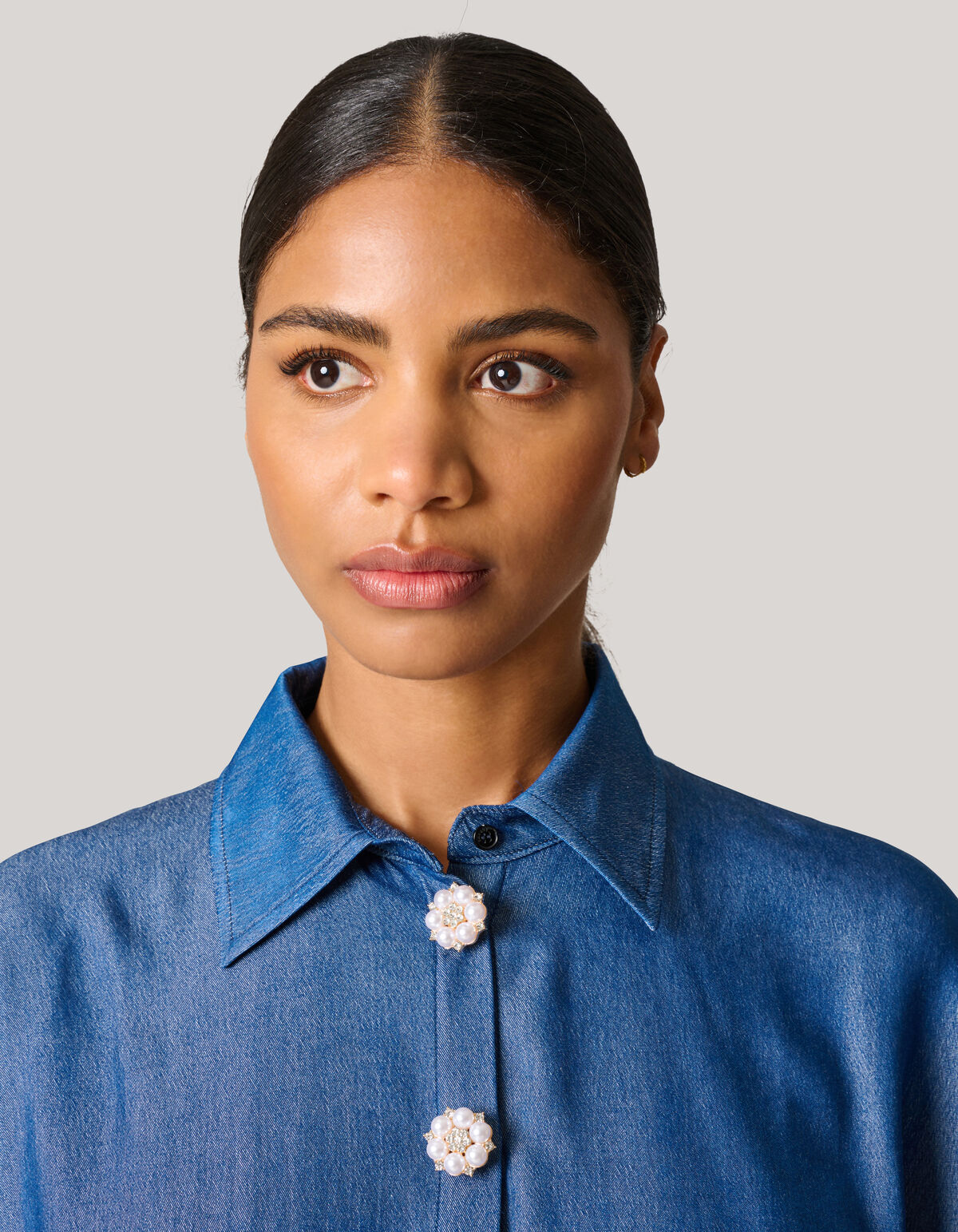 Parel Knopen Clips Goud SHOEBY ACCESSOIRES