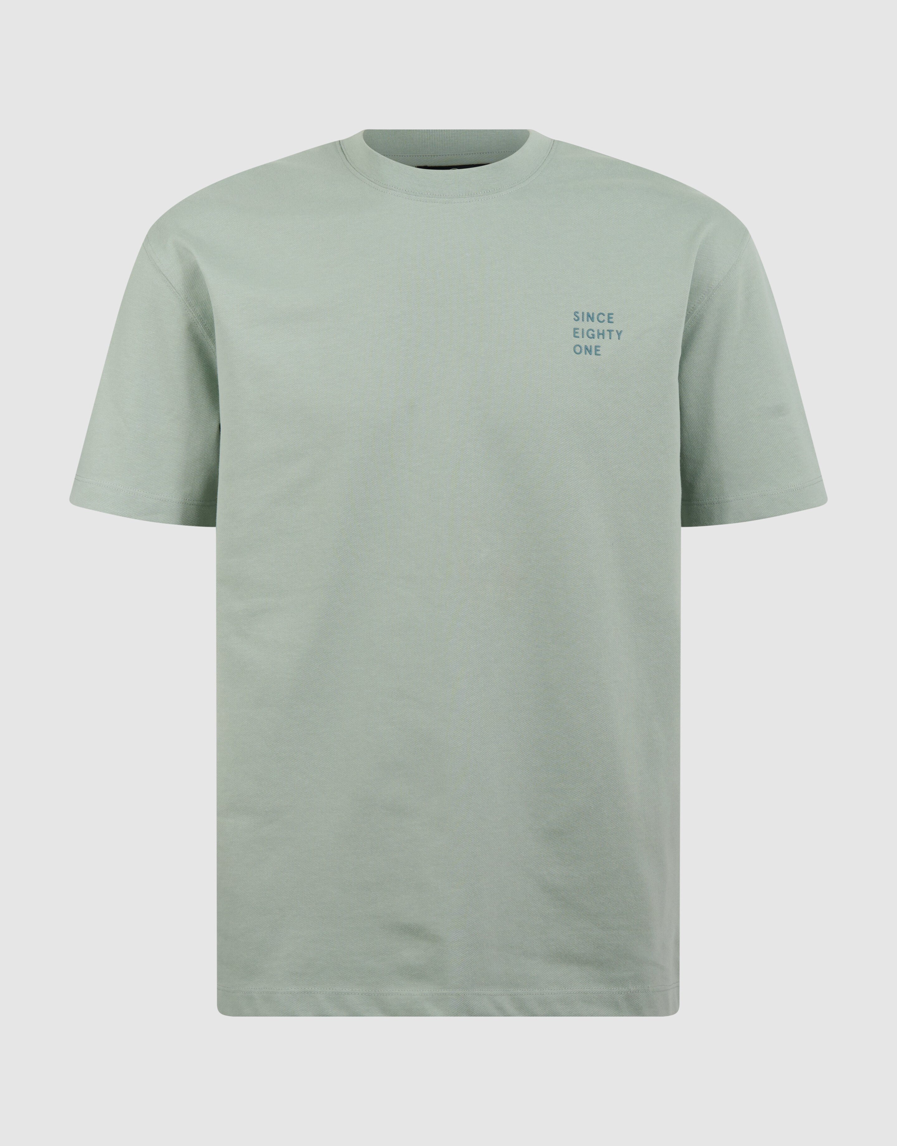 Text T-Shirt Hellgr&uuml;n SHOEBY MEN