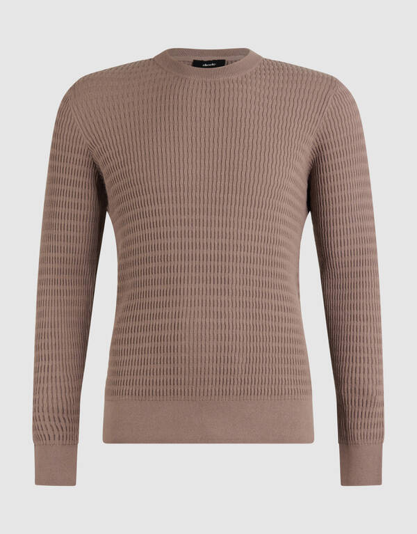 Struktur Pullover Braun SHOEBY MEN