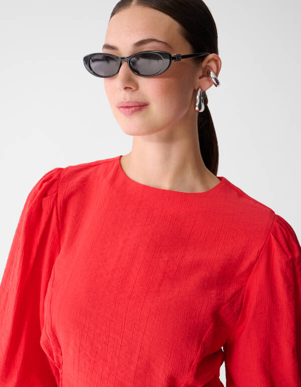 Rotes Smock Puff Top SHOEBY WOMEN