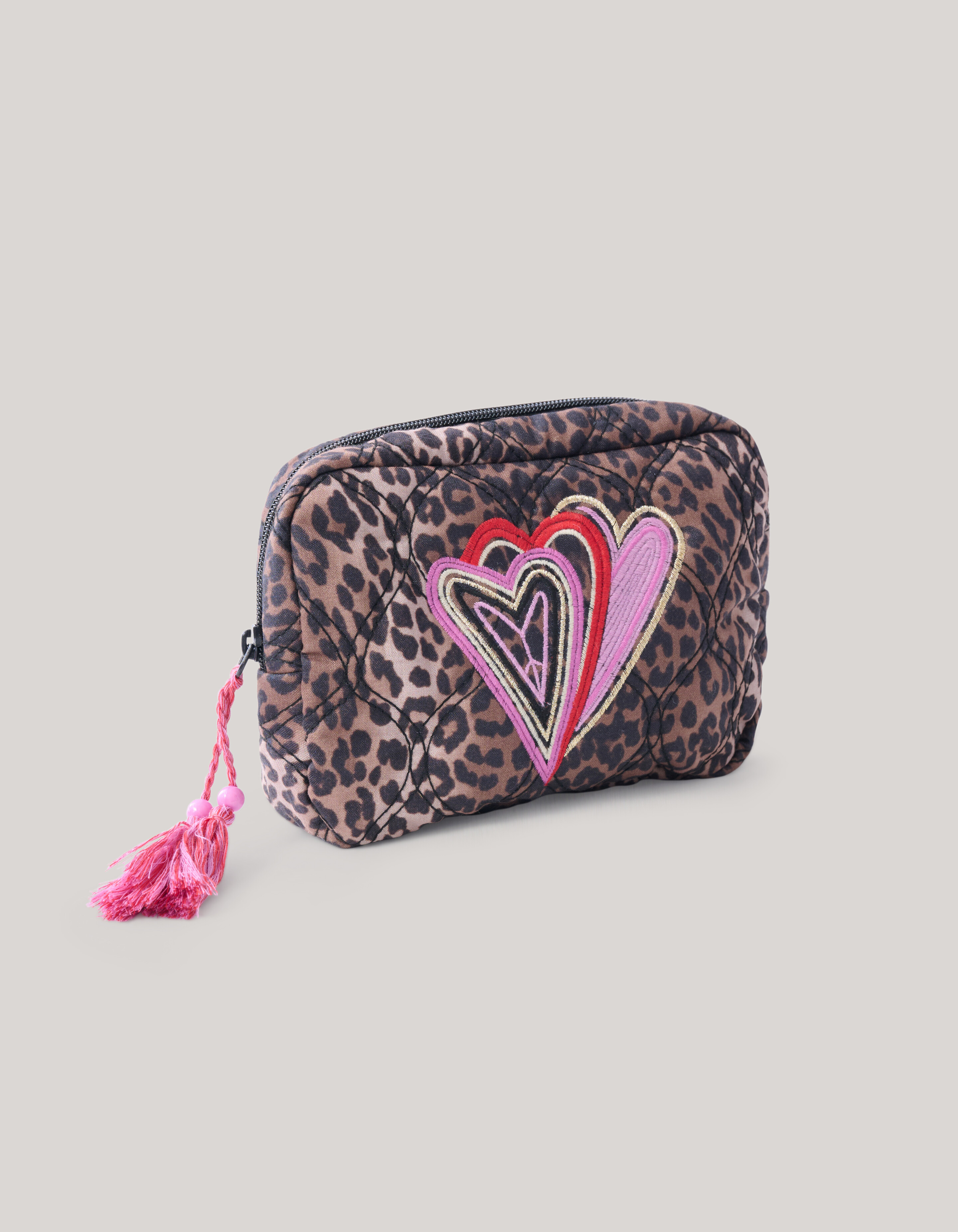 Leopard Schminktasche Braun SHOEBY ACCESSOIRES