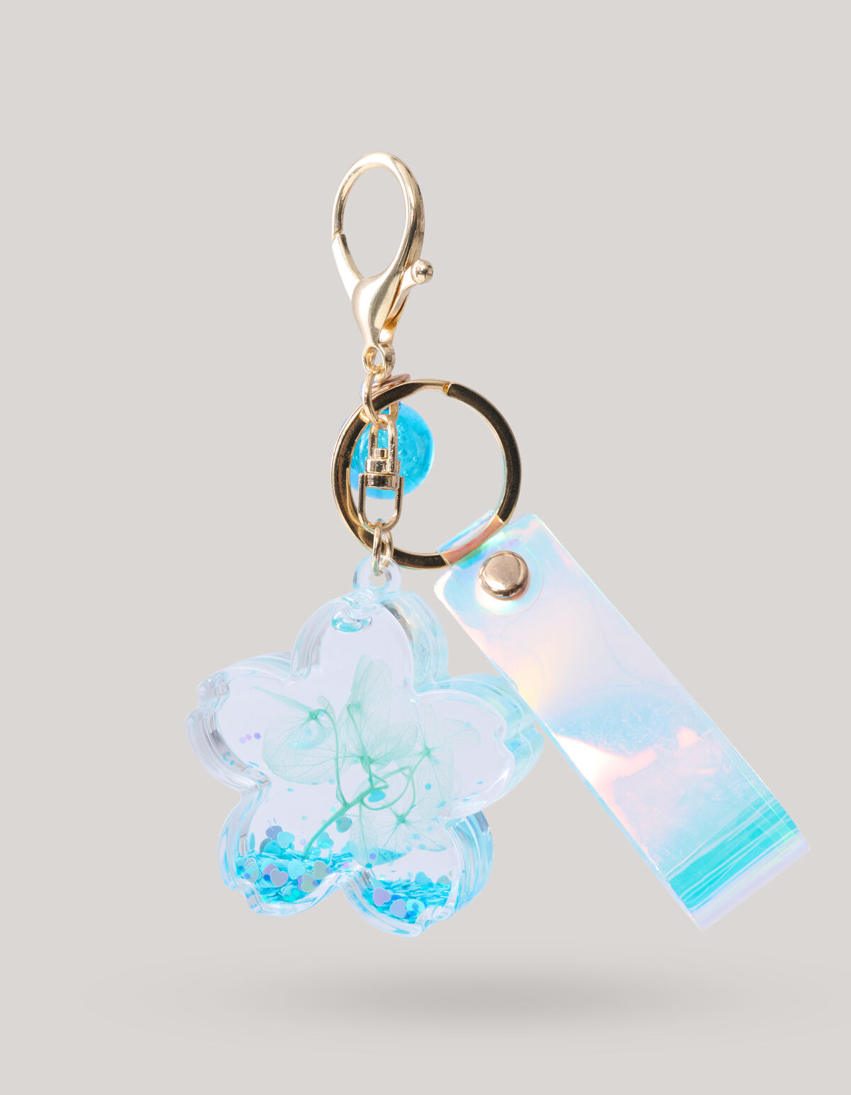 Blumen Schlüsselanhänger Blau SHOEBY ACCESSOIRES