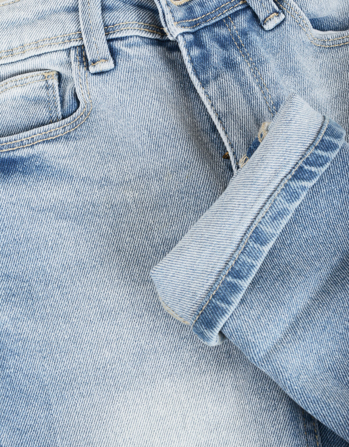 Jeans mit umgeschlagenen Beinen Blau JILL&MITCH