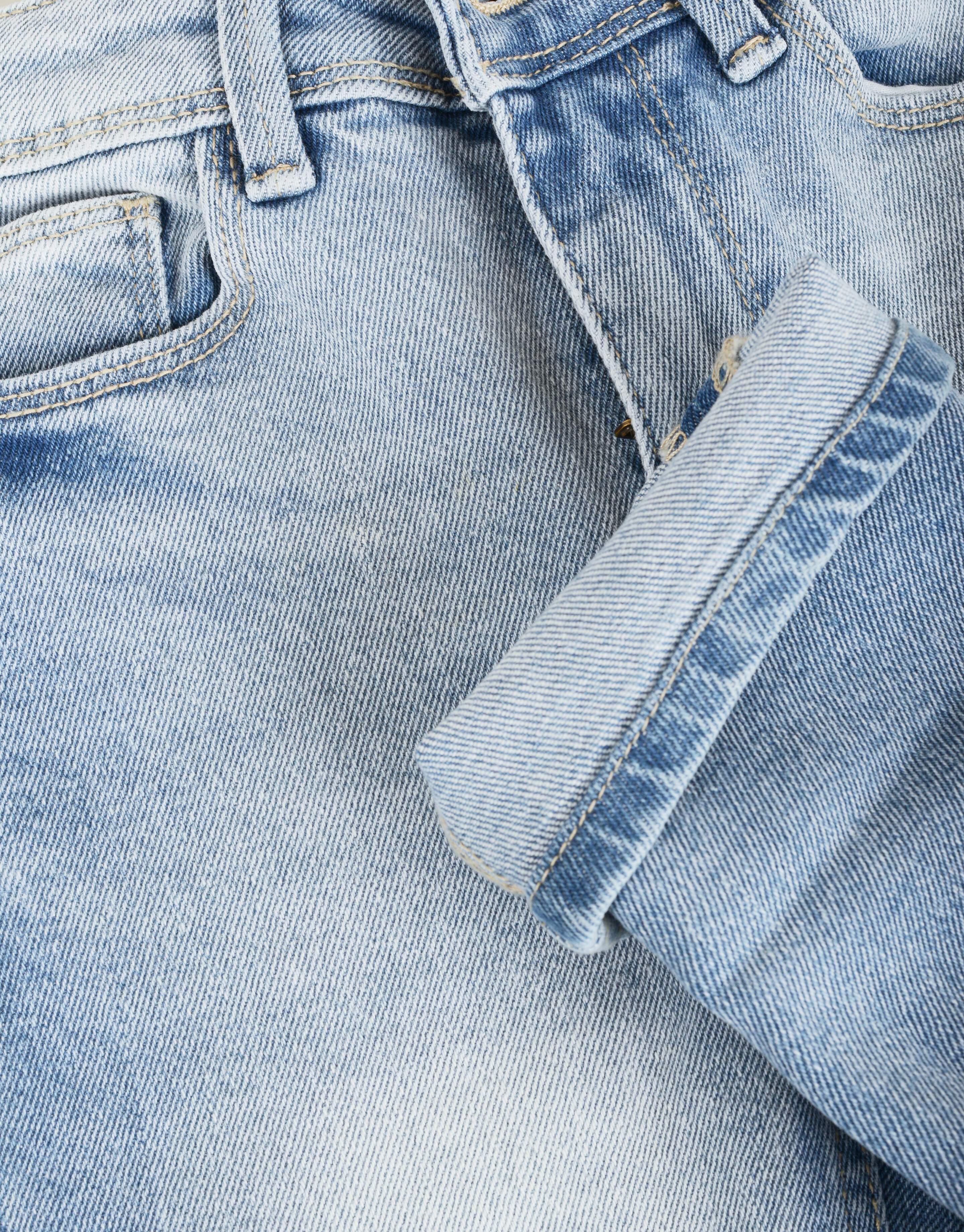 Jeans mit umgeschlagenen Beinen Blau JILL&MITCH
