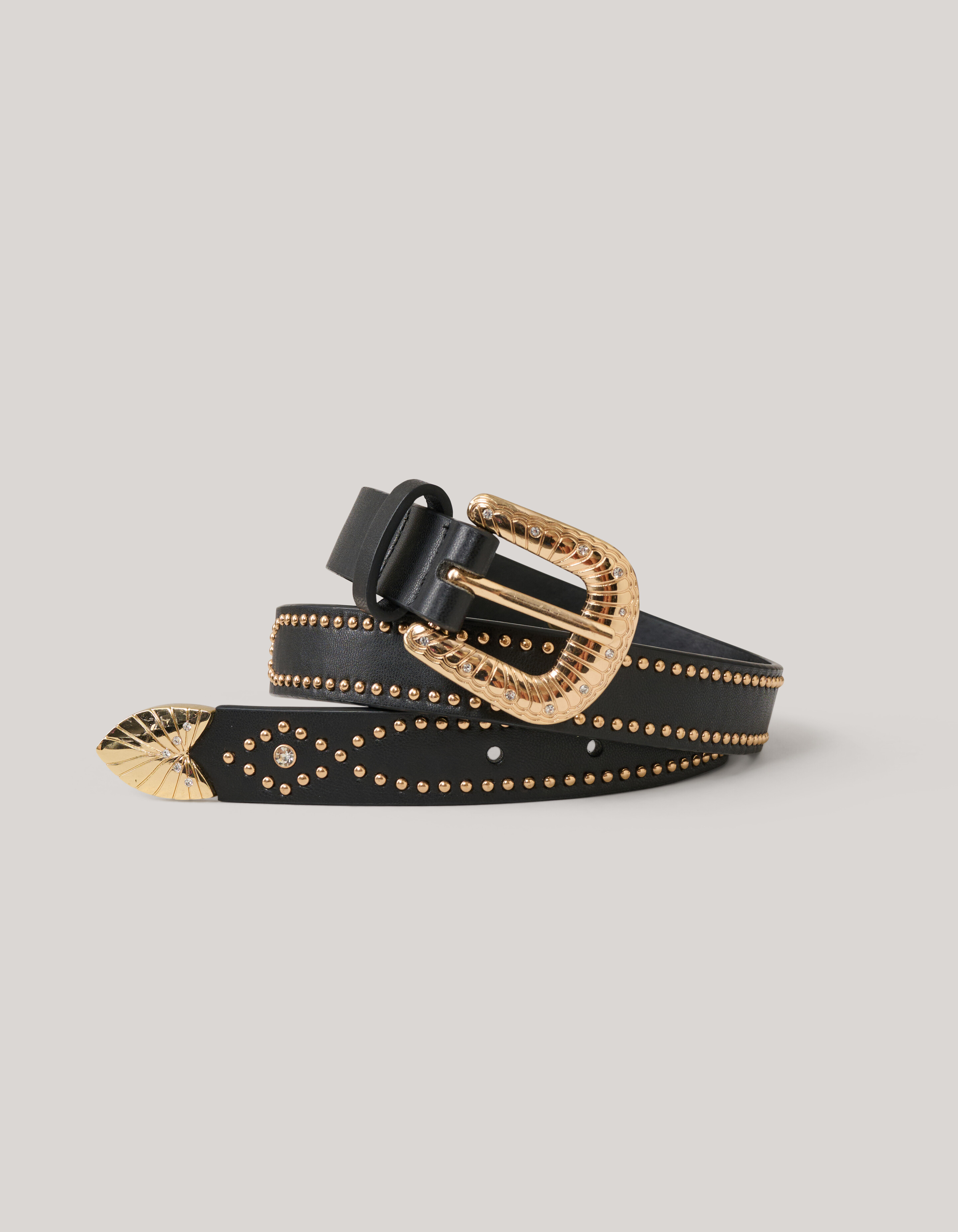Gürtel schwarz mit Nieten SHOEBY ACCESSOIRES