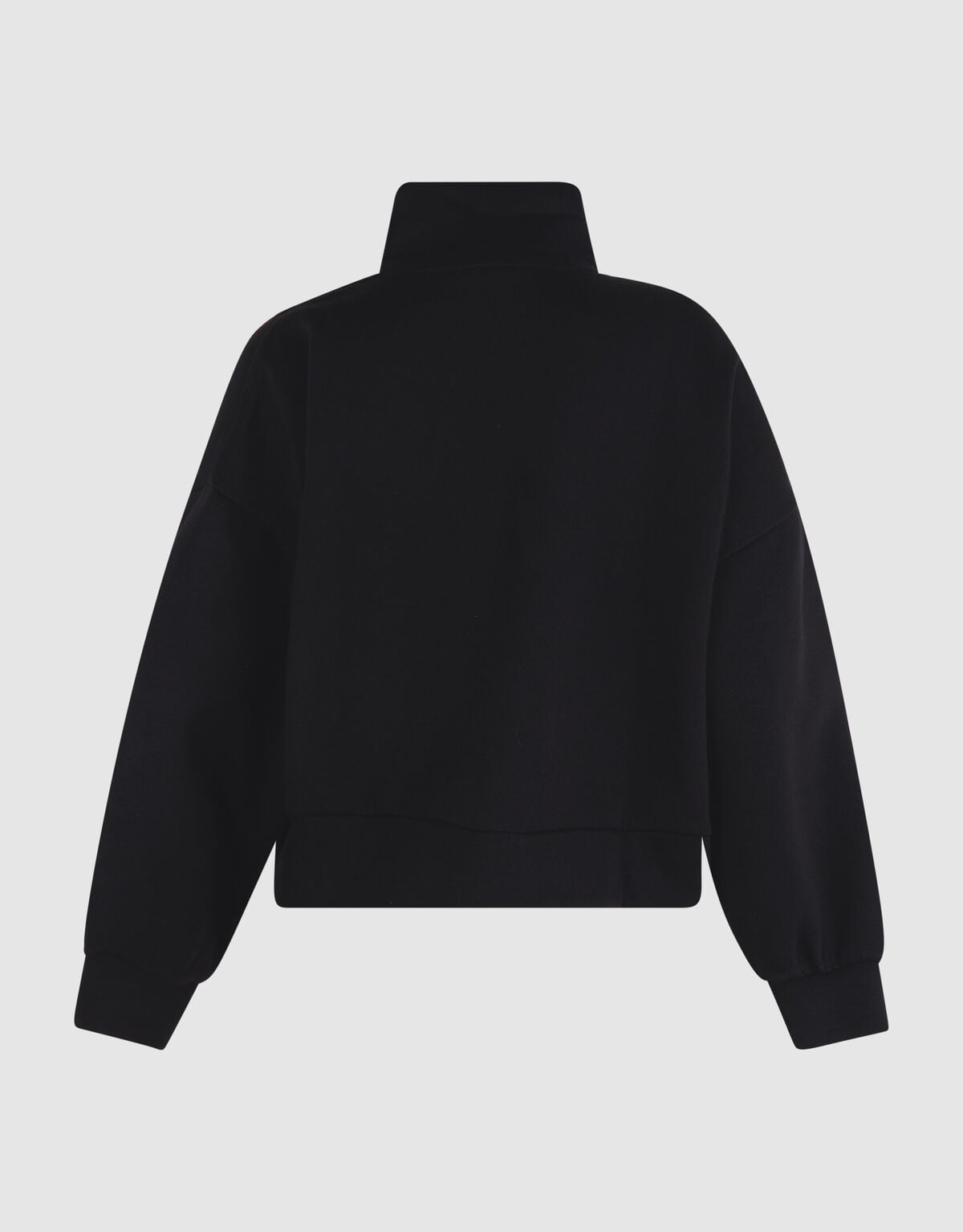 Oversized Pullover mit Rei&szlig;verschluss Schwarz SHOEBY WOMEN