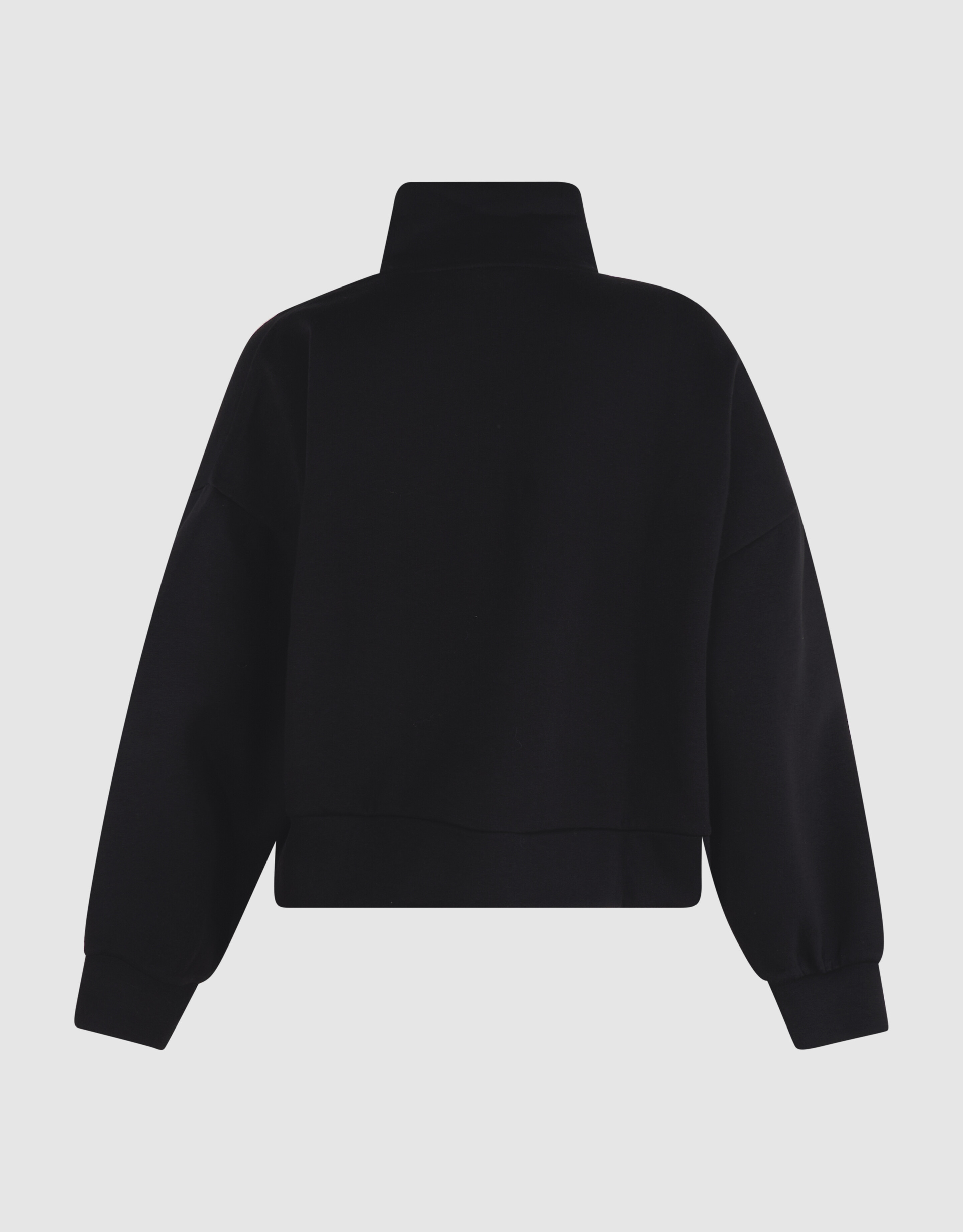 Oversized Pullover mit Rei&szlig;verschluss Schwarz SHOEBY WOMEN