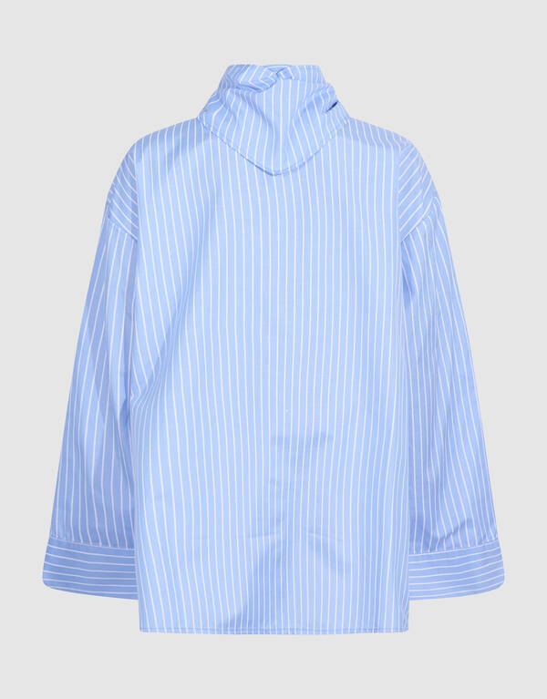 Long Scarf Bluse Blau SHOEBY GIRLS