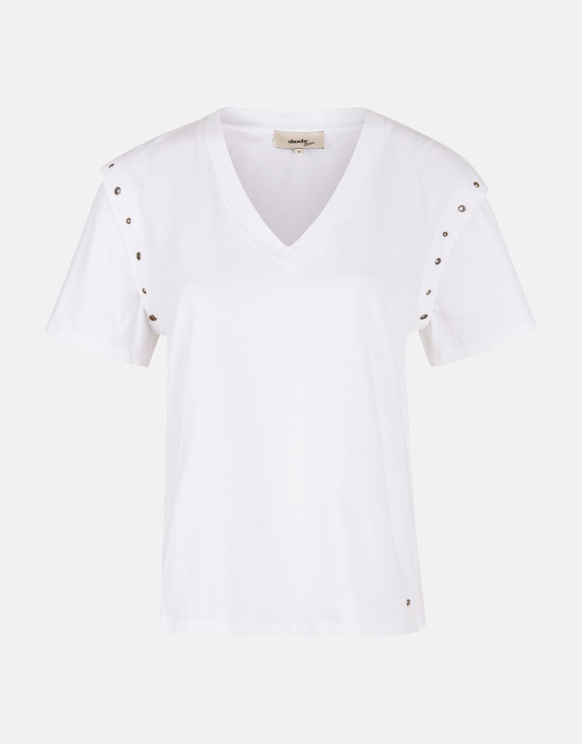 Ösen-T-Shirt Weiß SHOEBY WOMEN