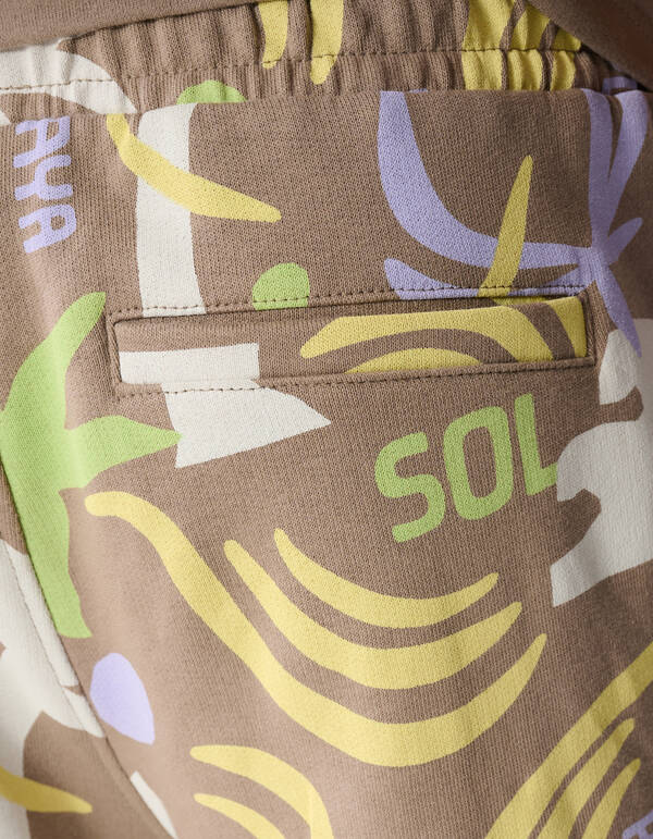 Stranddruck-Shorts Taupe SHOEBY BOYS