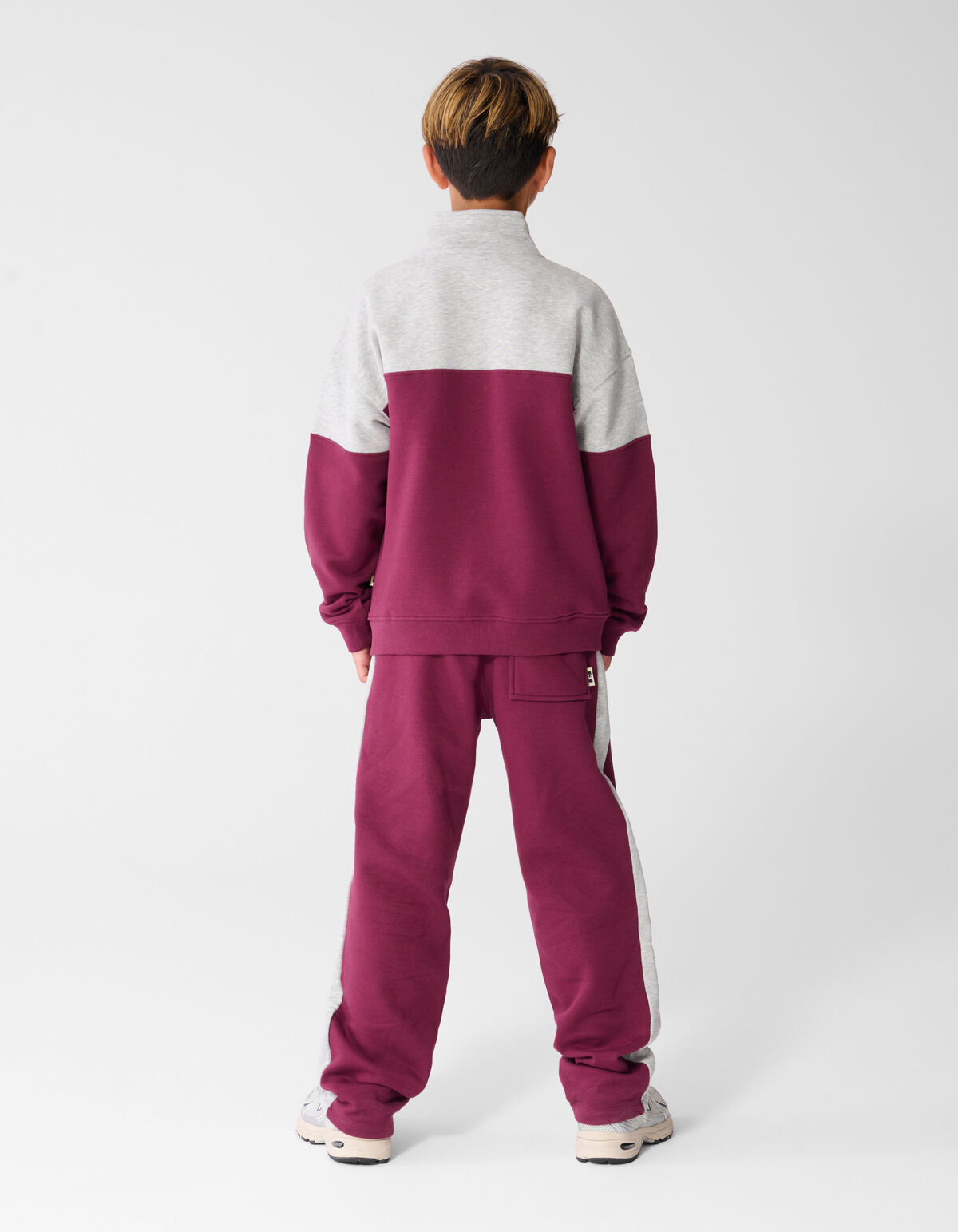 Sportlicher Pullover mit Rei&szlig;verschlus Grau/Dunk SHOEBY BOYS