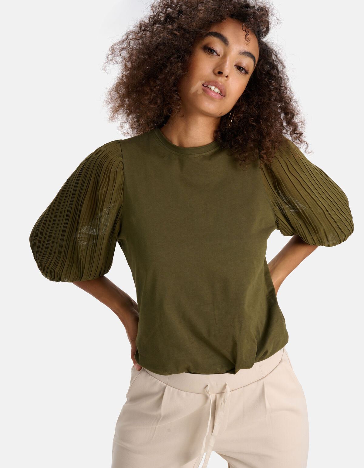 Plissiertes T-Shirt SHOEBY WOMEN