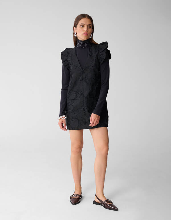 Jacquard Mini Kleid Schwarz SHOEBY WOMEN