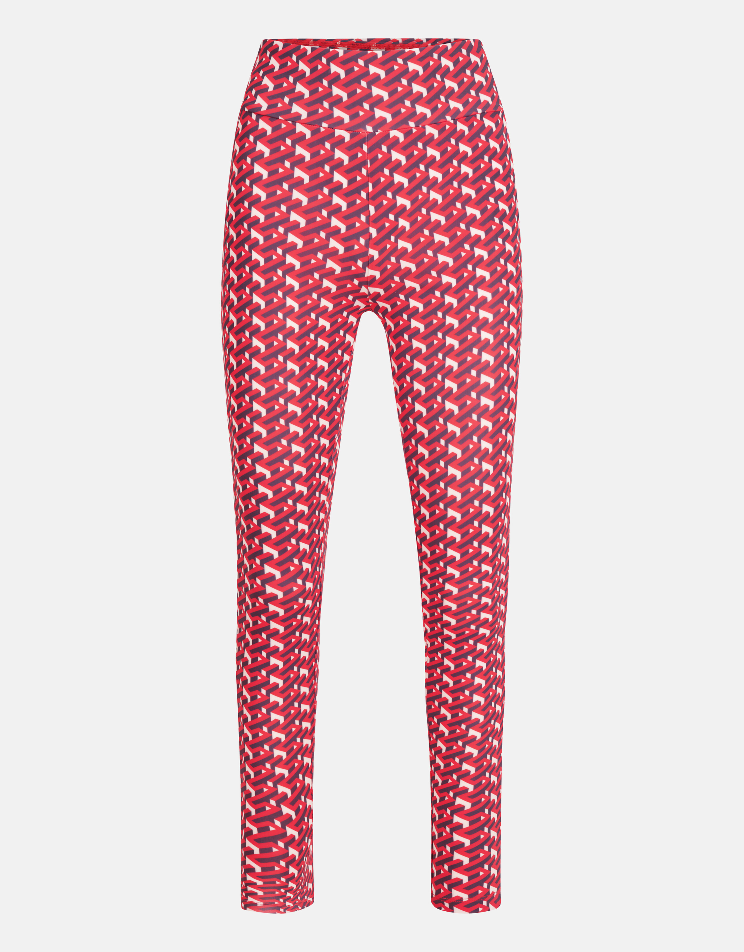 Grafische Reise-Leggings Rot SHOEBY WOMEN
