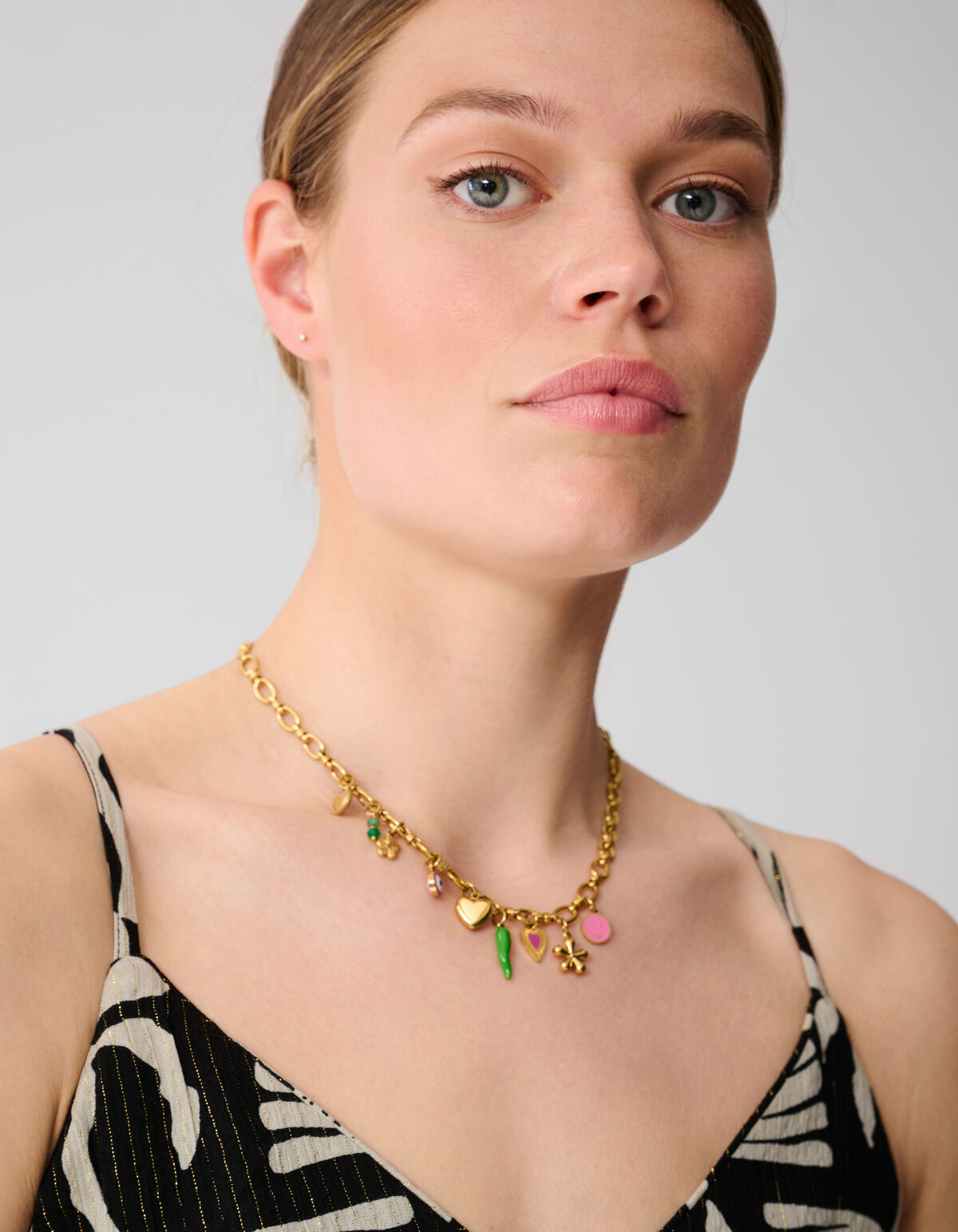 Bedrucktes Singlet Schwarz/Weiß SHOEBY WOMEN