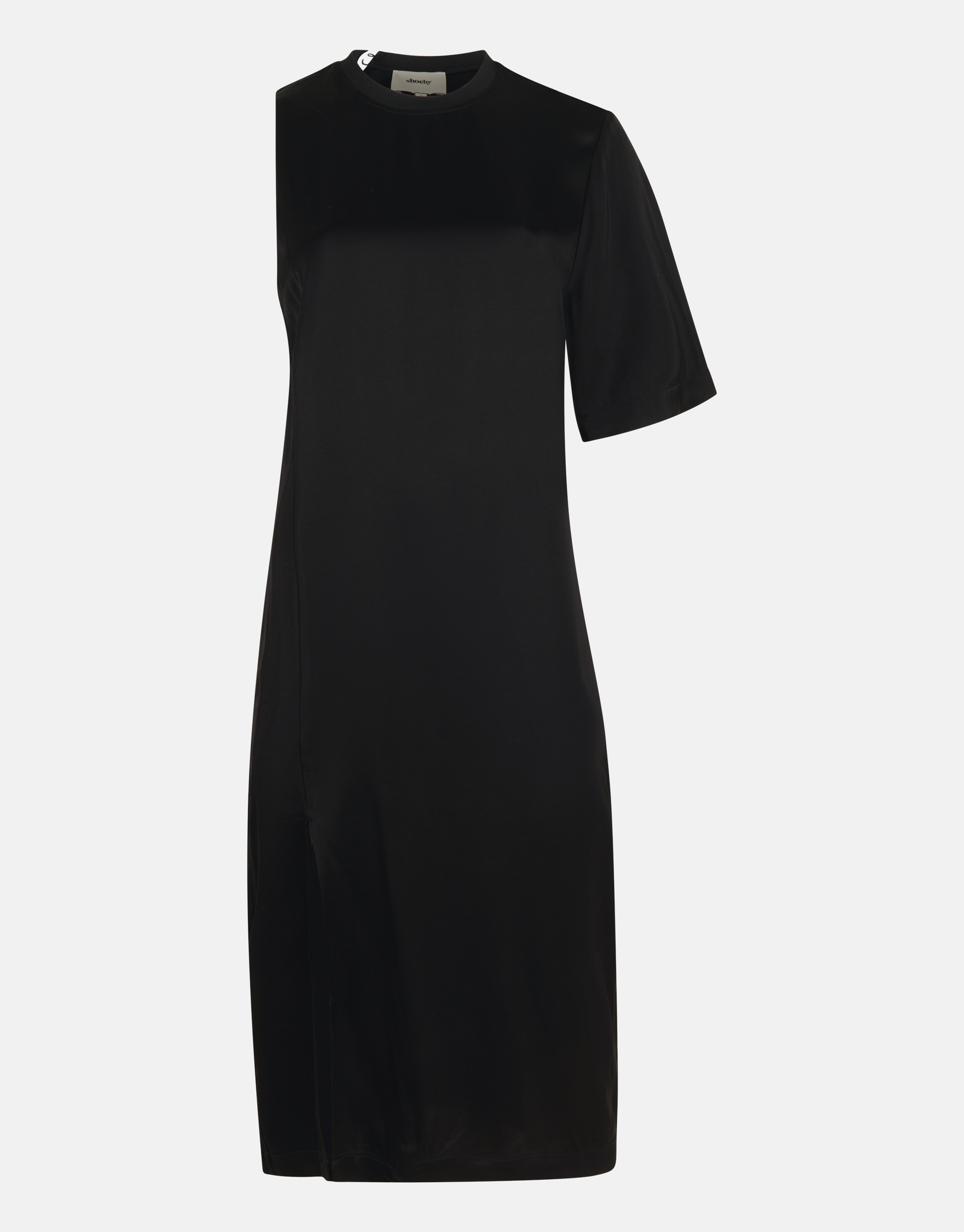 Satin T-Shirt Kleid Schwarz SHOEBY WOMEN