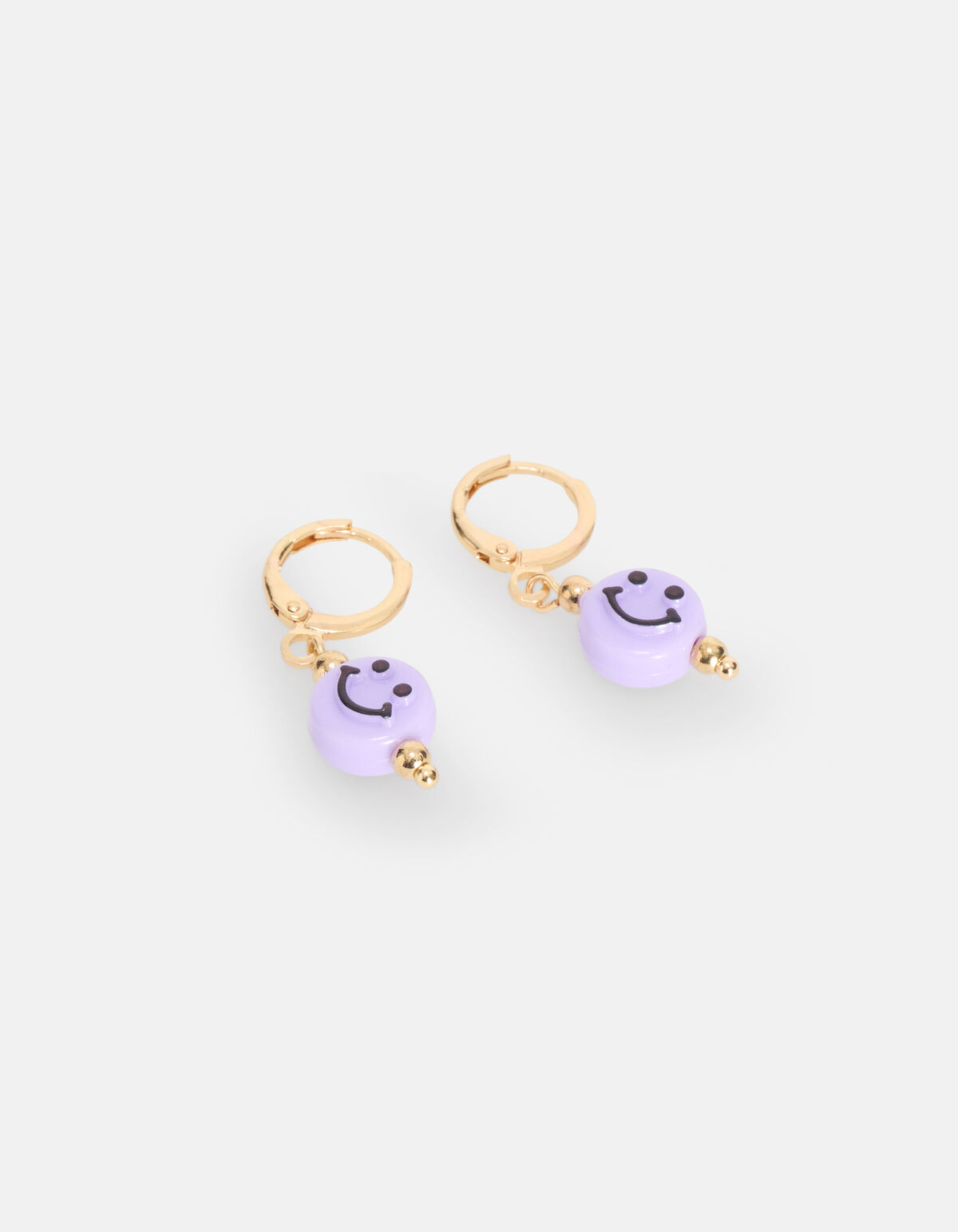Ohrringe mit Smiley Hellviolett SHOEBY ACCESSOIRES