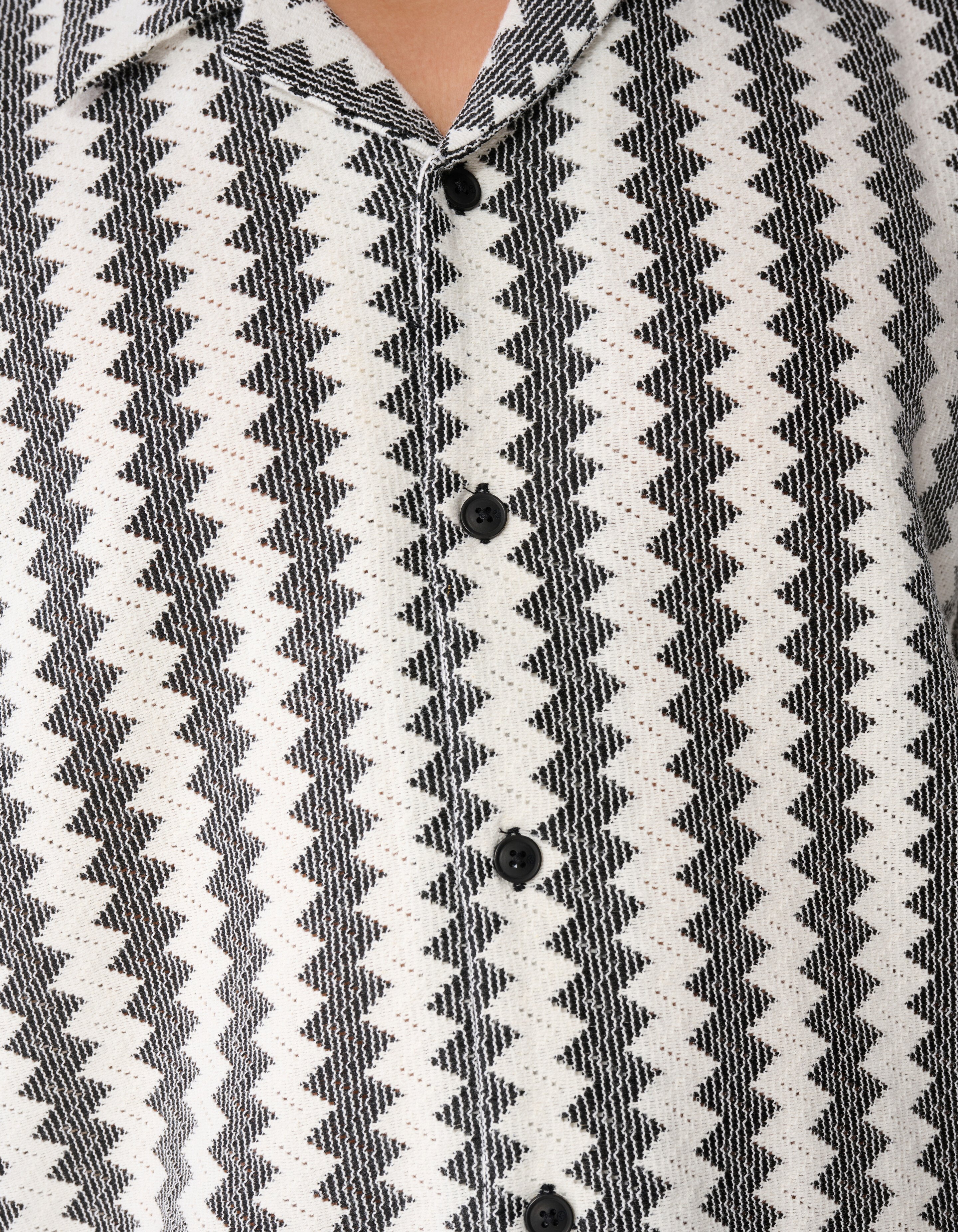 Gewebtes Overshirt Schwarz SHOEBY MEN