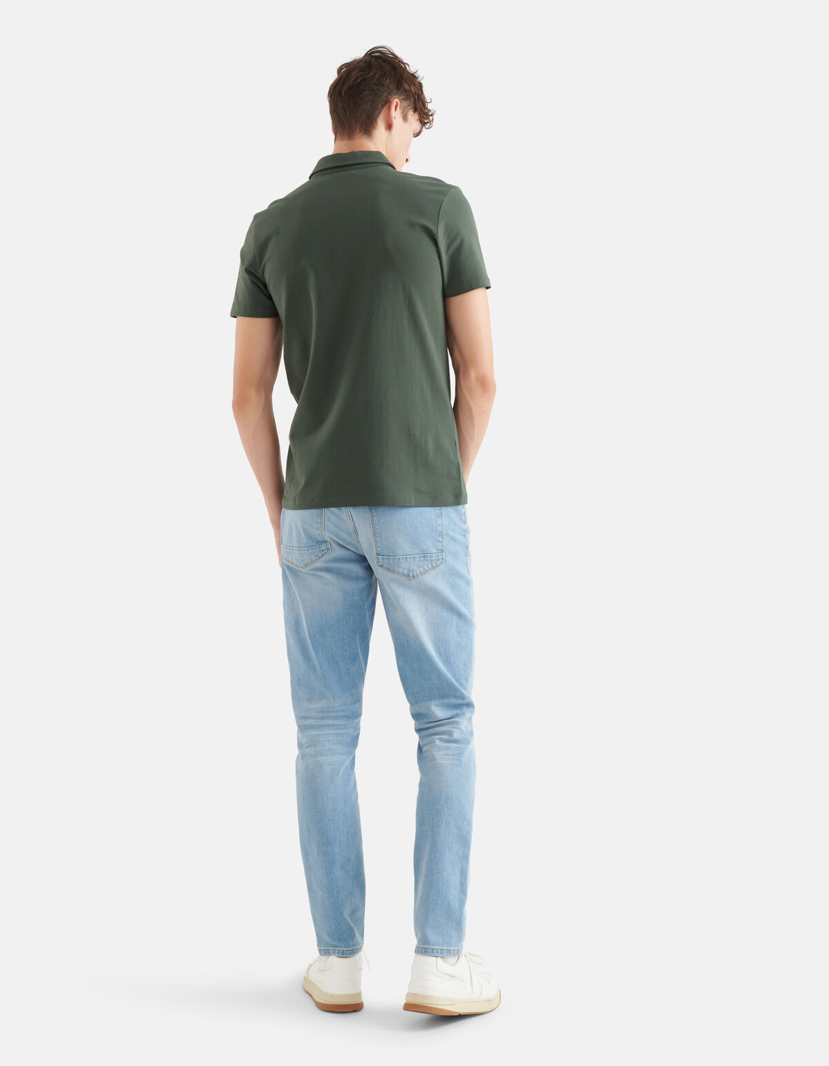 Jersey-Polo Dunkelgr&uuml;n SHOEBY MEN