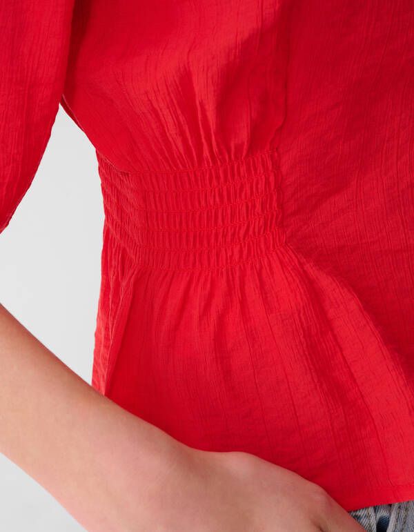 Rotes Smock Puff Top SHOEBY WOMEN