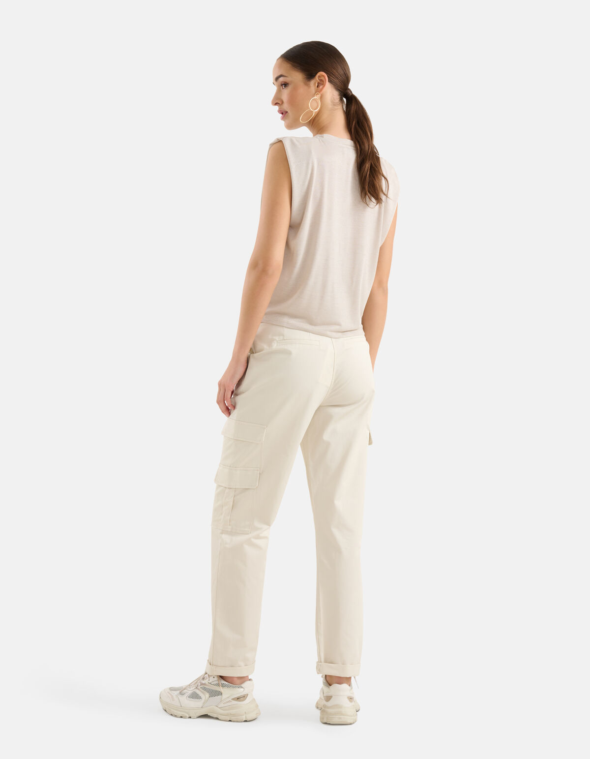 Glitzer-T-Shirt Silber SHOEBY WOMEN