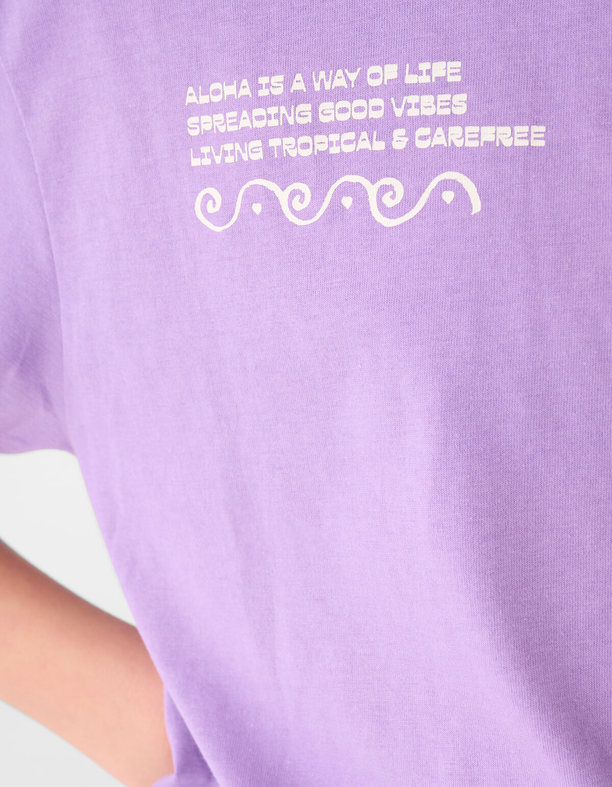 Aloha Vibes Kunst T-Shirt Lila SHOEBY GIRLS