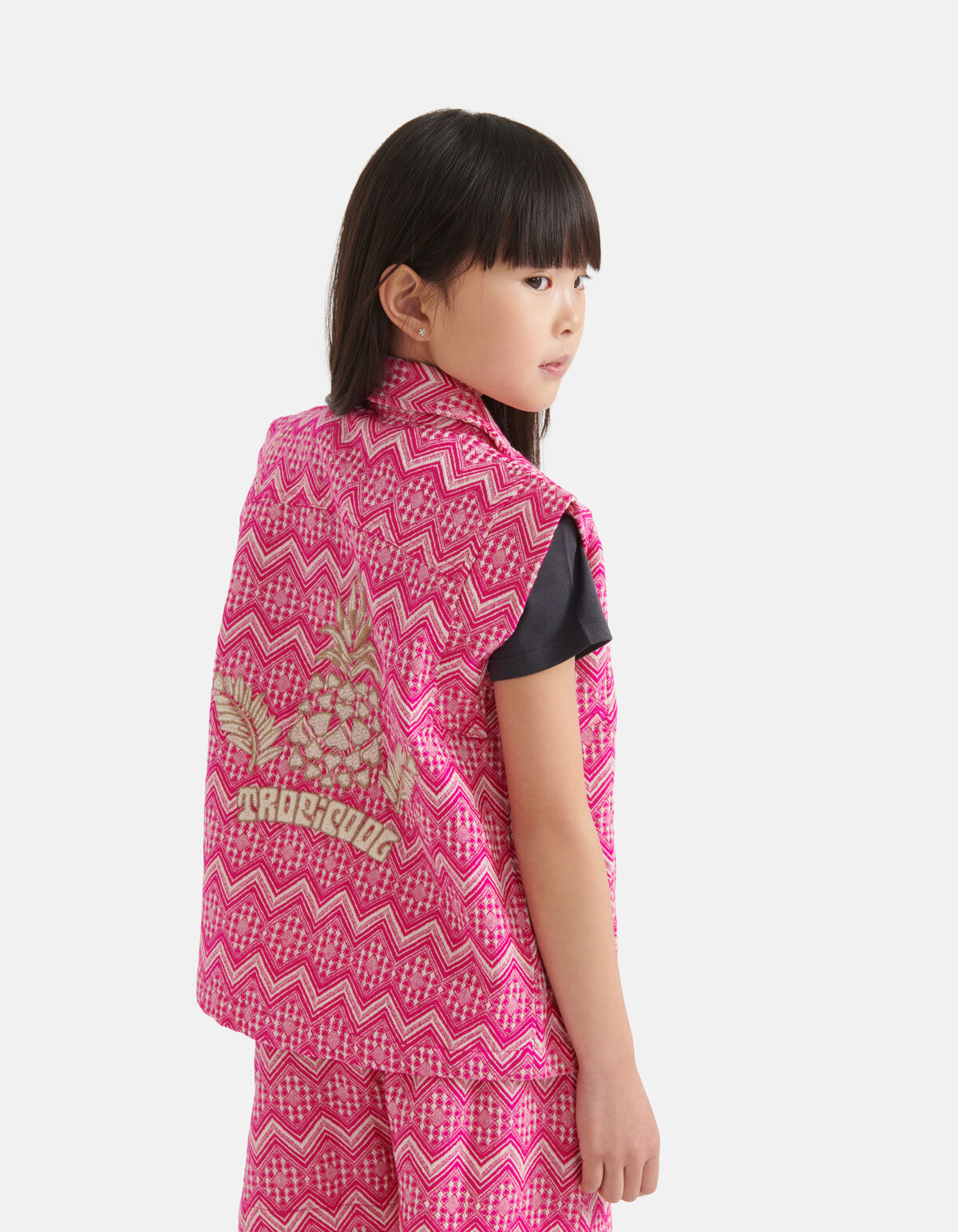 Besticktes Gilet Rosa SHOEBY GIRLS