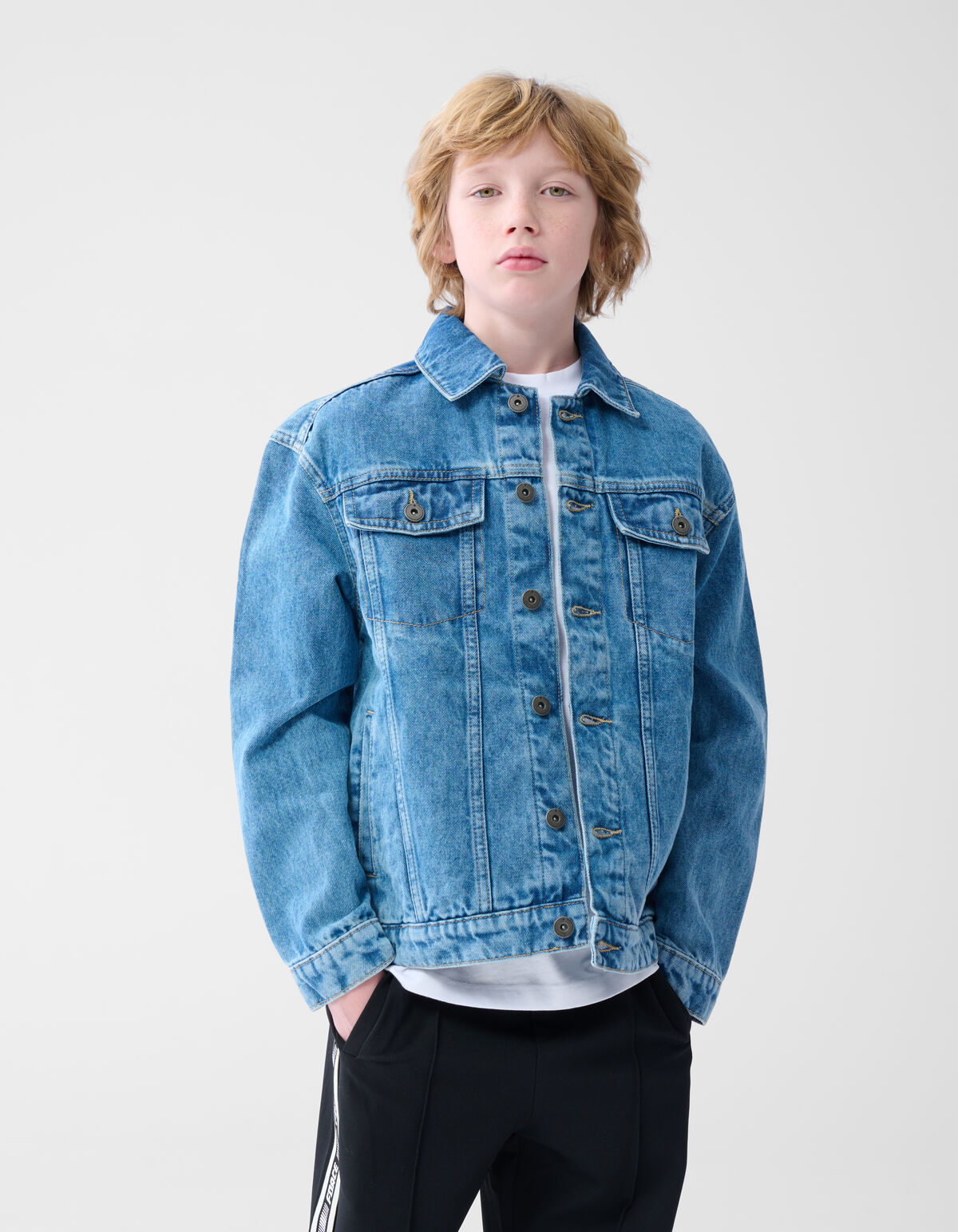 Basic Denim Jack Mediumstone SHOEBY BOYS