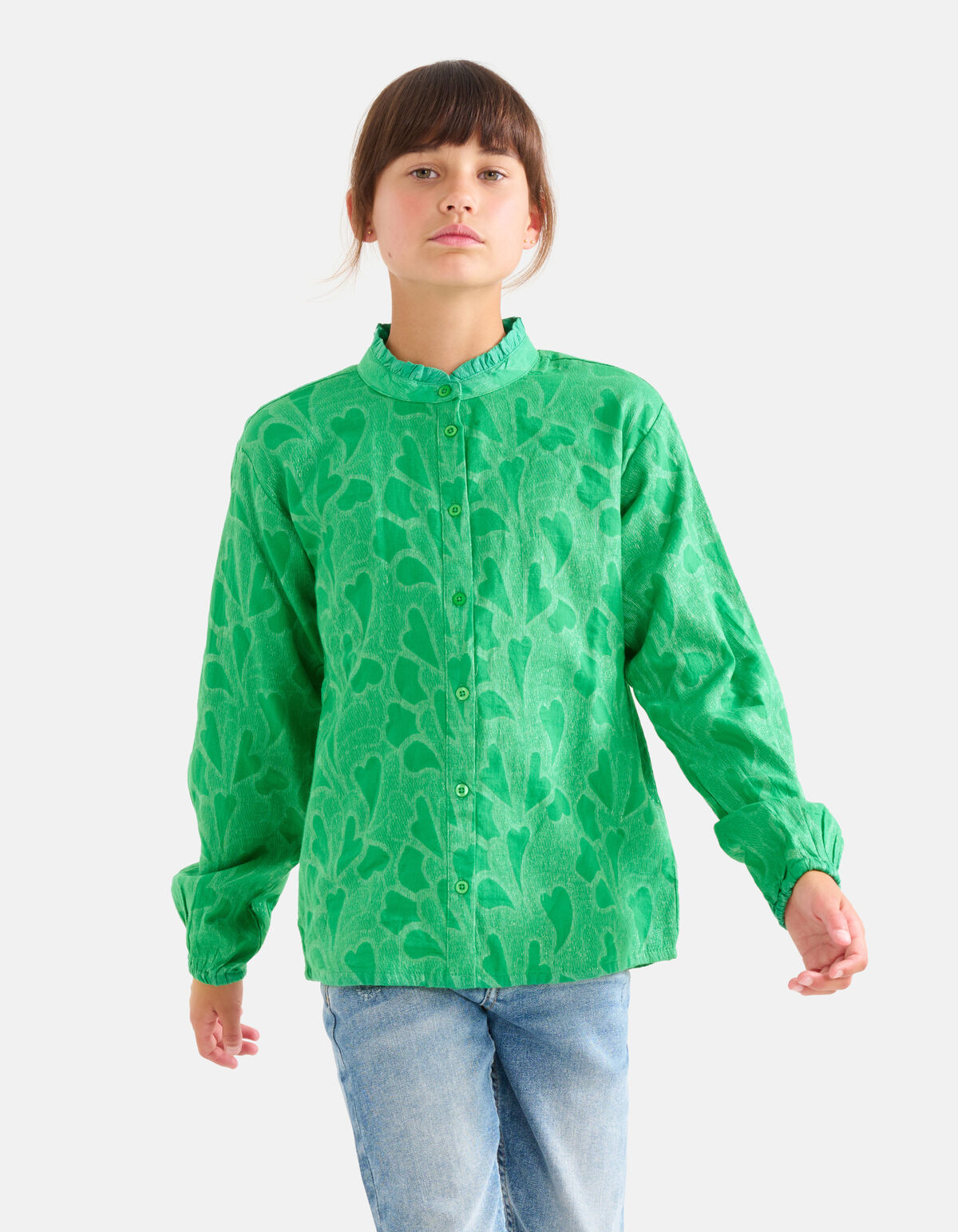 Lurexbluse Grün SHOEBY GIRLS