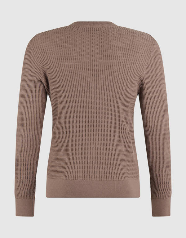 Struktur Pullover Braun SHOEBY MEN